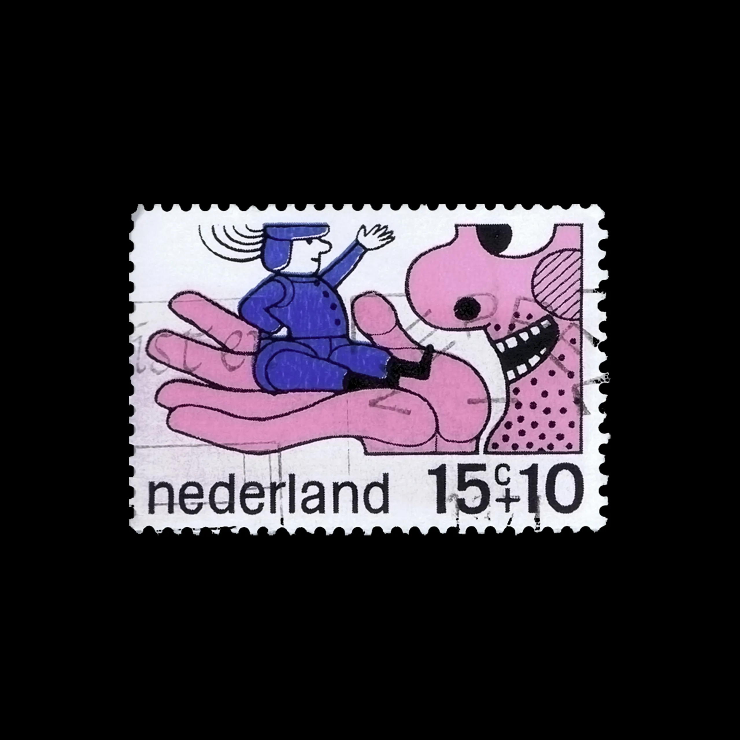 Fairytale Characters, Children’s Stamps, Netherlands, 1968. Designed by Ootje Oxenaar