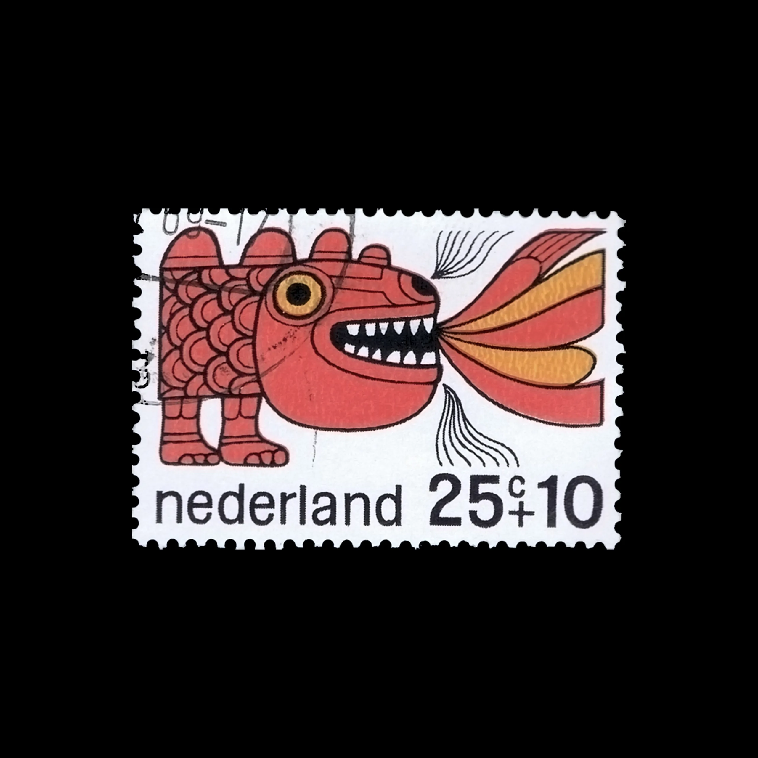 Fairytale Characters, Children’s Stamps, Netherlands, 1968. Designed by Ootje Oxenaar