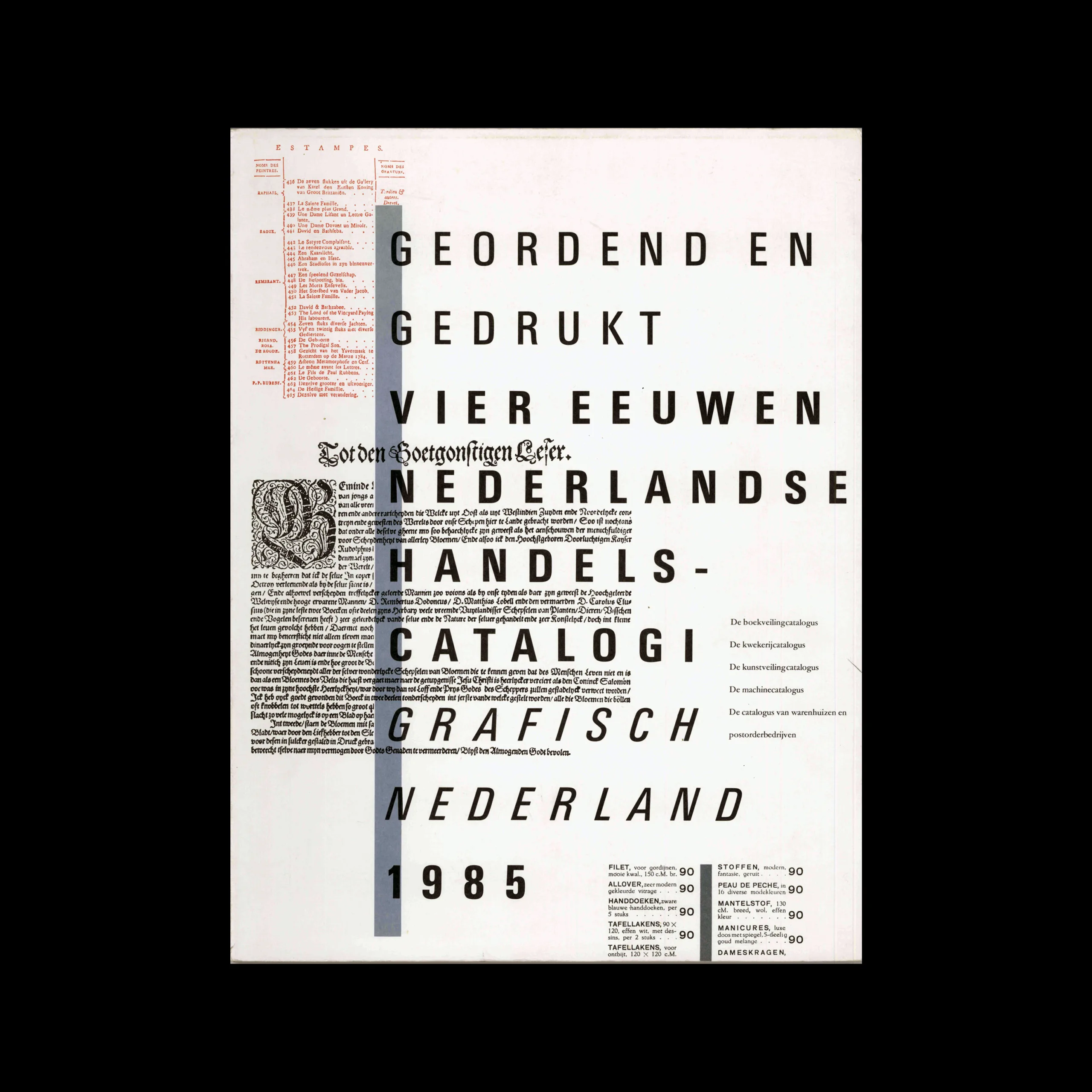 Grafisch Nederland 1985, Amsterdam, Koninklijk Verbond van Grafische Ondernemingen, 1985