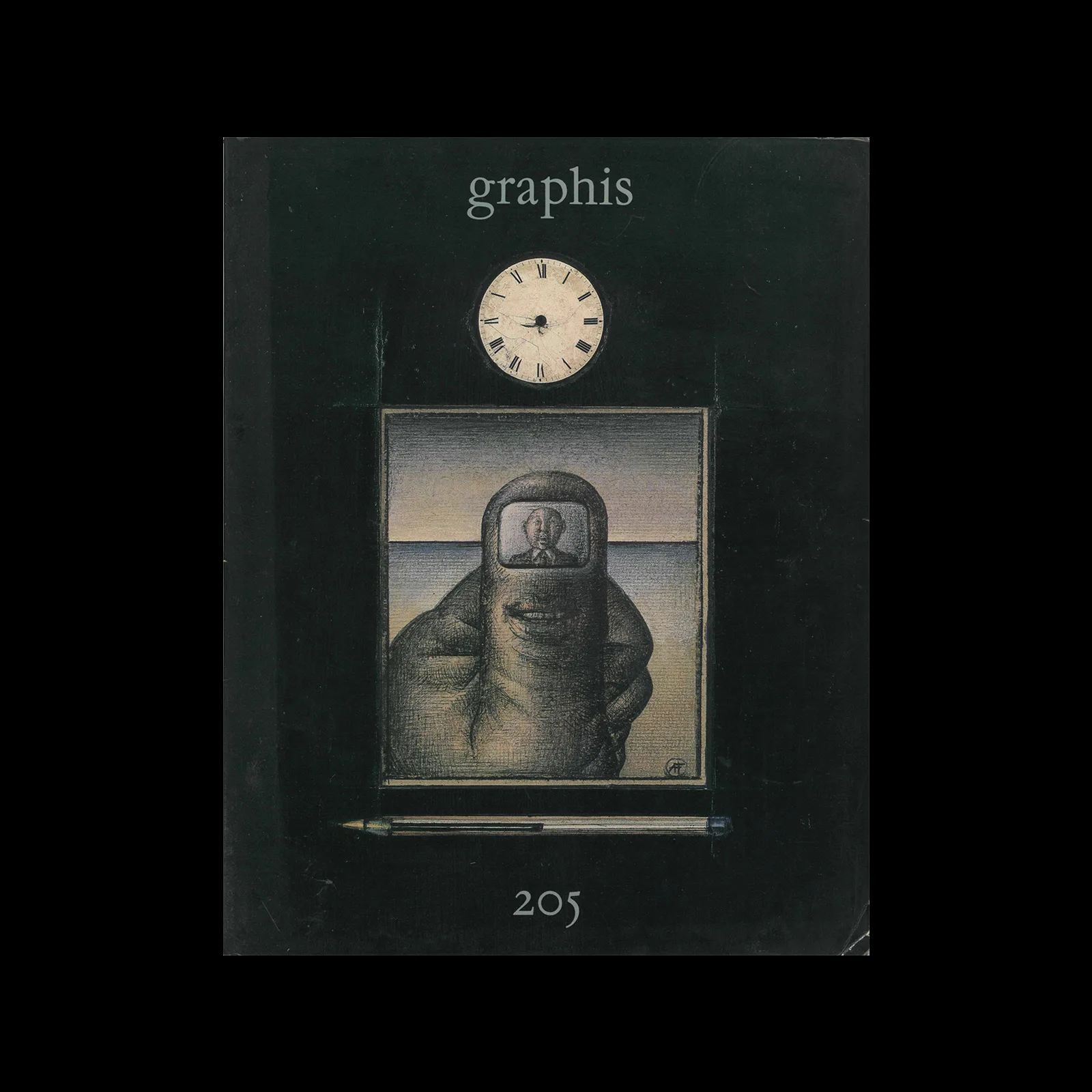 Graphis 205, 1979/80. Cover design by André François