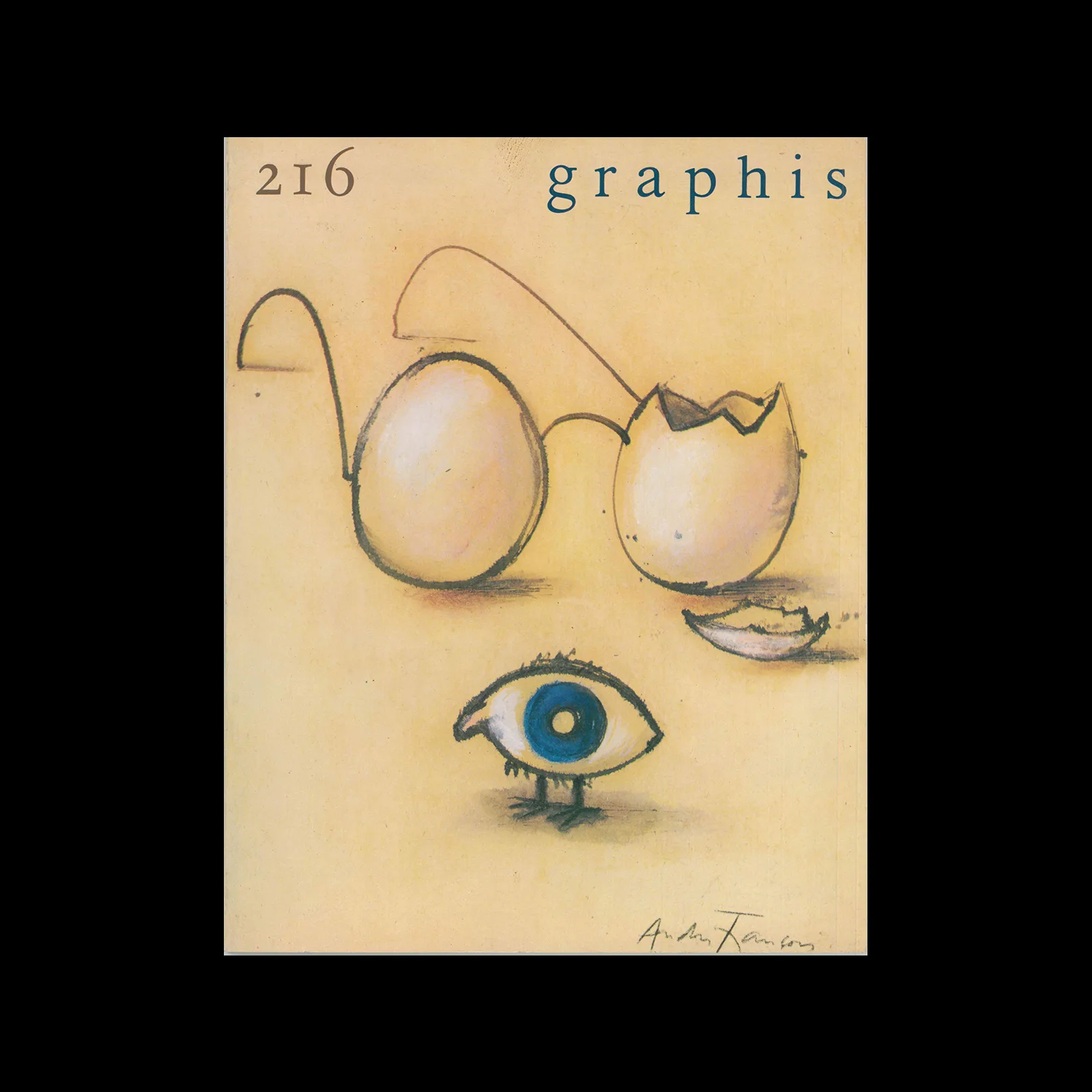 Graphis 216, 1981/82. Cover design by André François