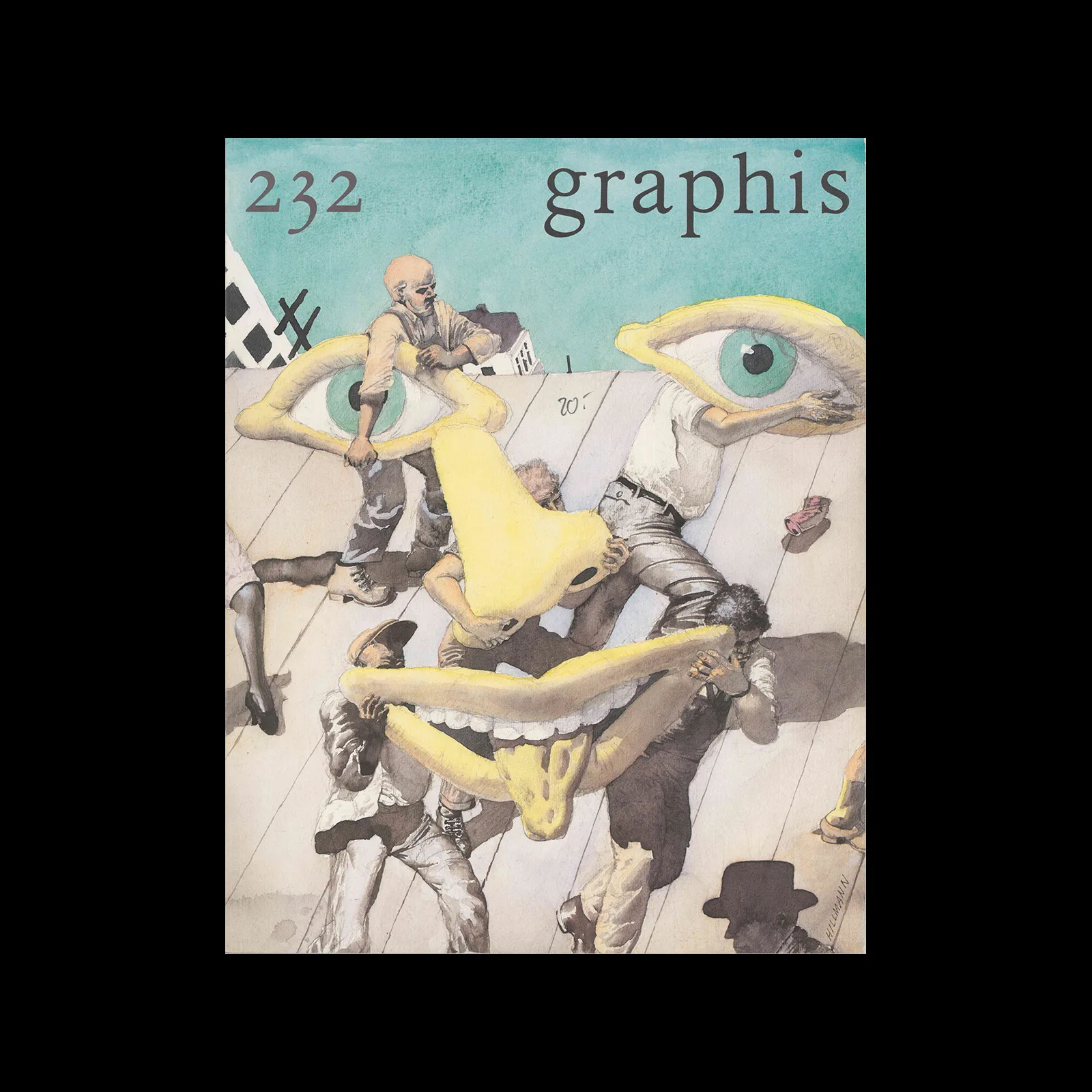 Graphis 232, 1984. Cover design by Hans Hillmann