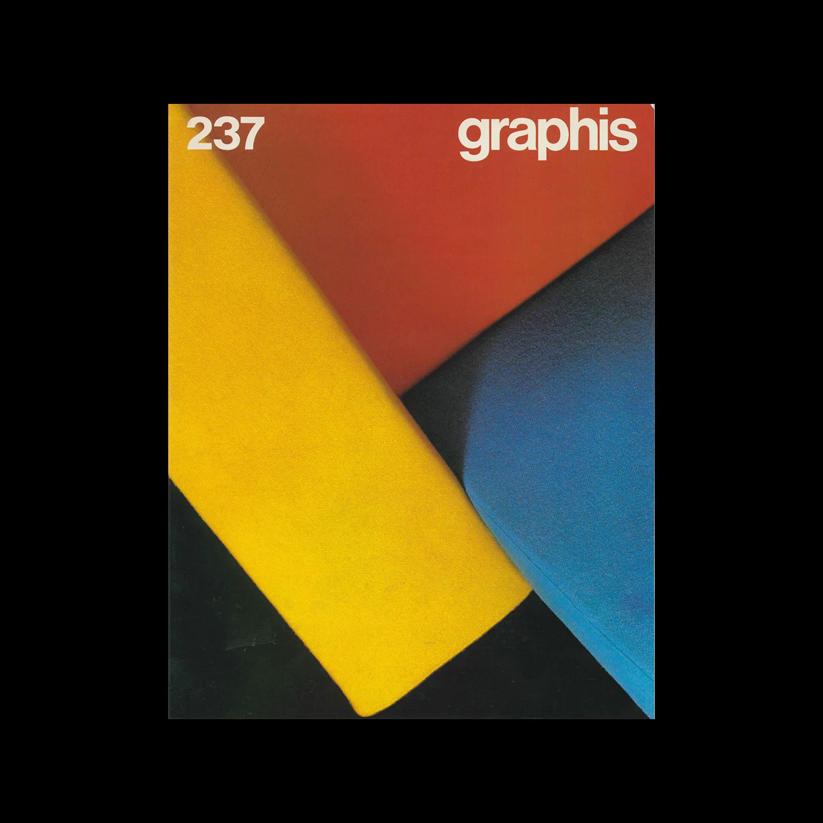 Graphis 237, 1985. Cover design by Rudolf Beck