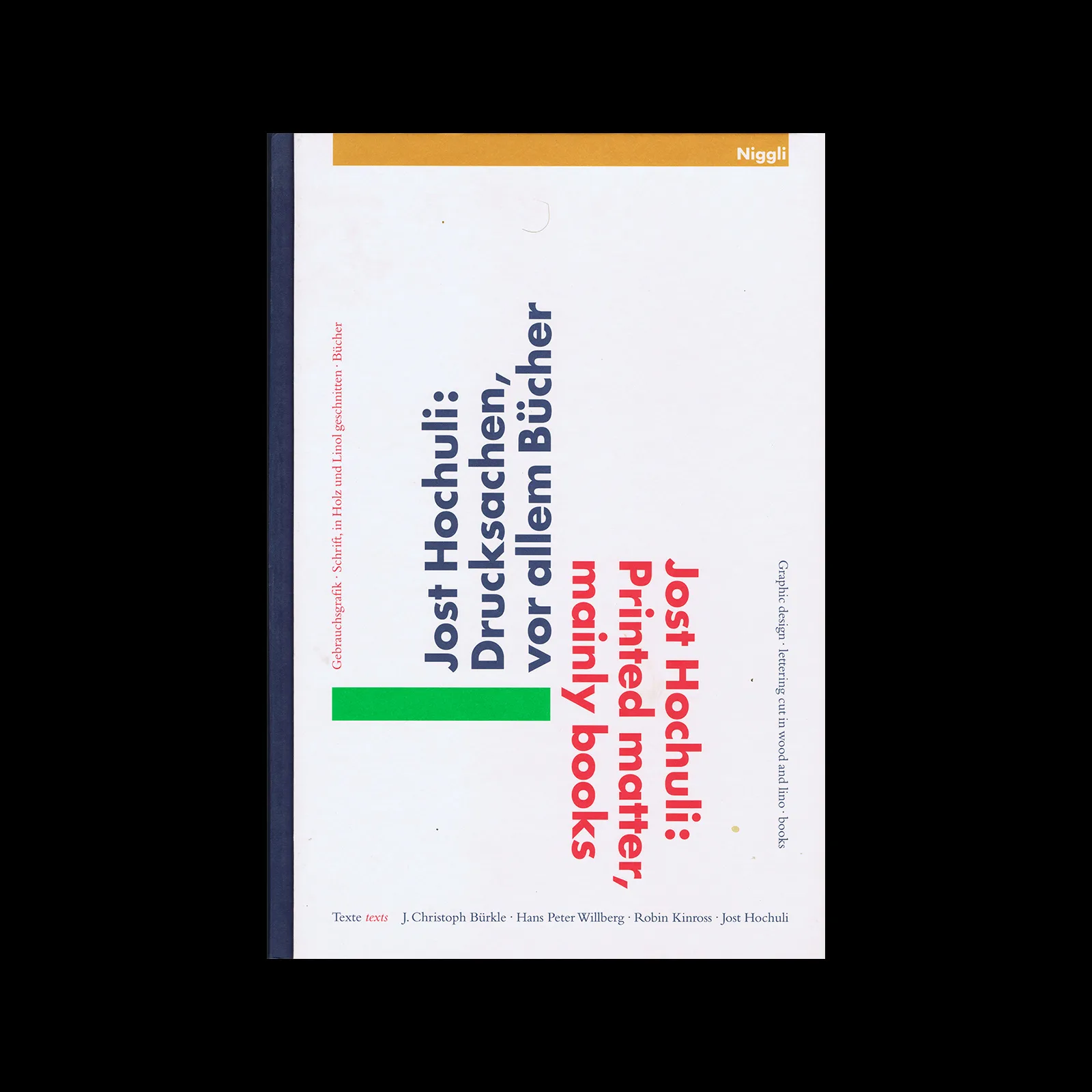 Jost Hochuli - Printed matter, mainly books, Verlag Niggli, 2001