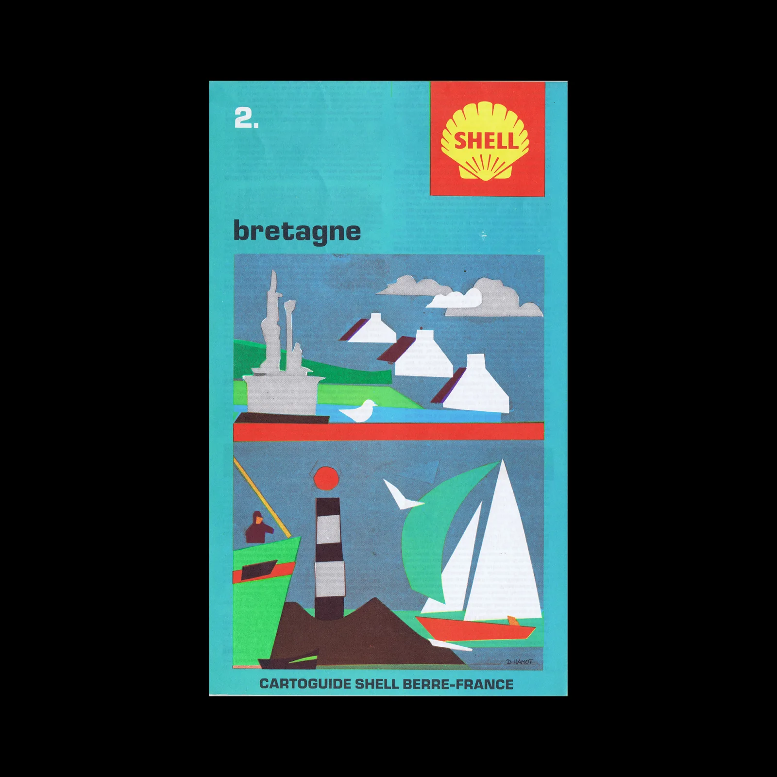 Bretagne, French Cartoguide 02, Shell, 1971