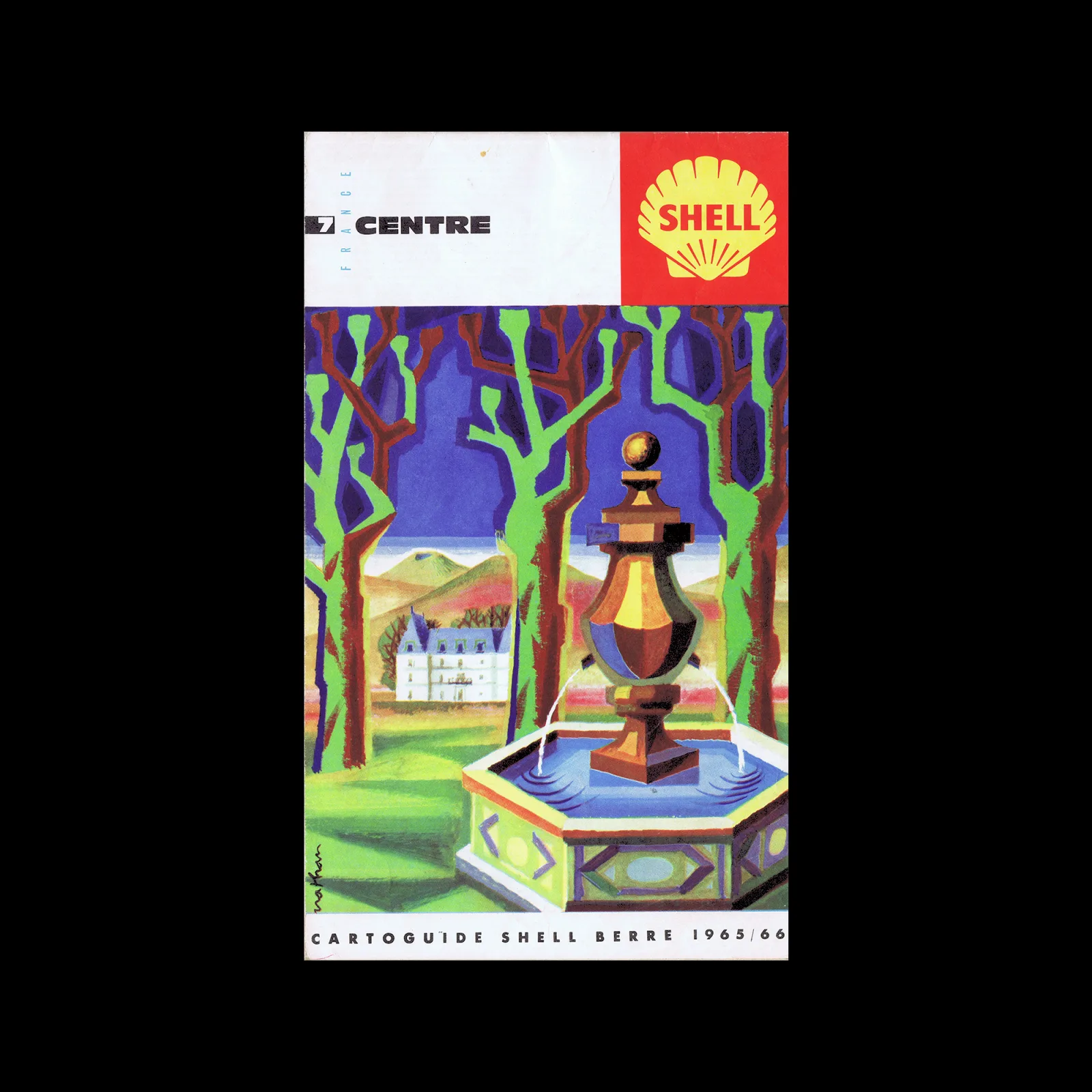 Centre, French Cartoguide 07, Shell, 1965/66