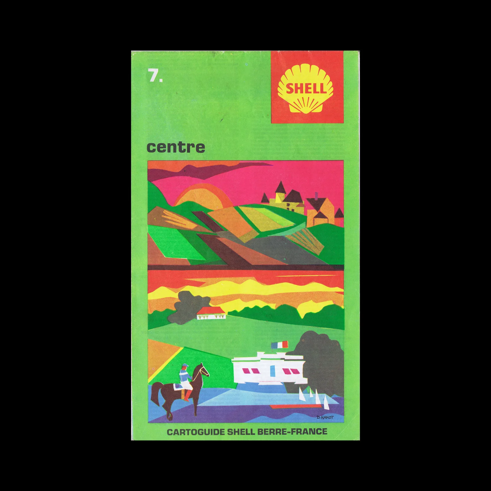 Centre, French Cartoguide 07, Shell, 1971