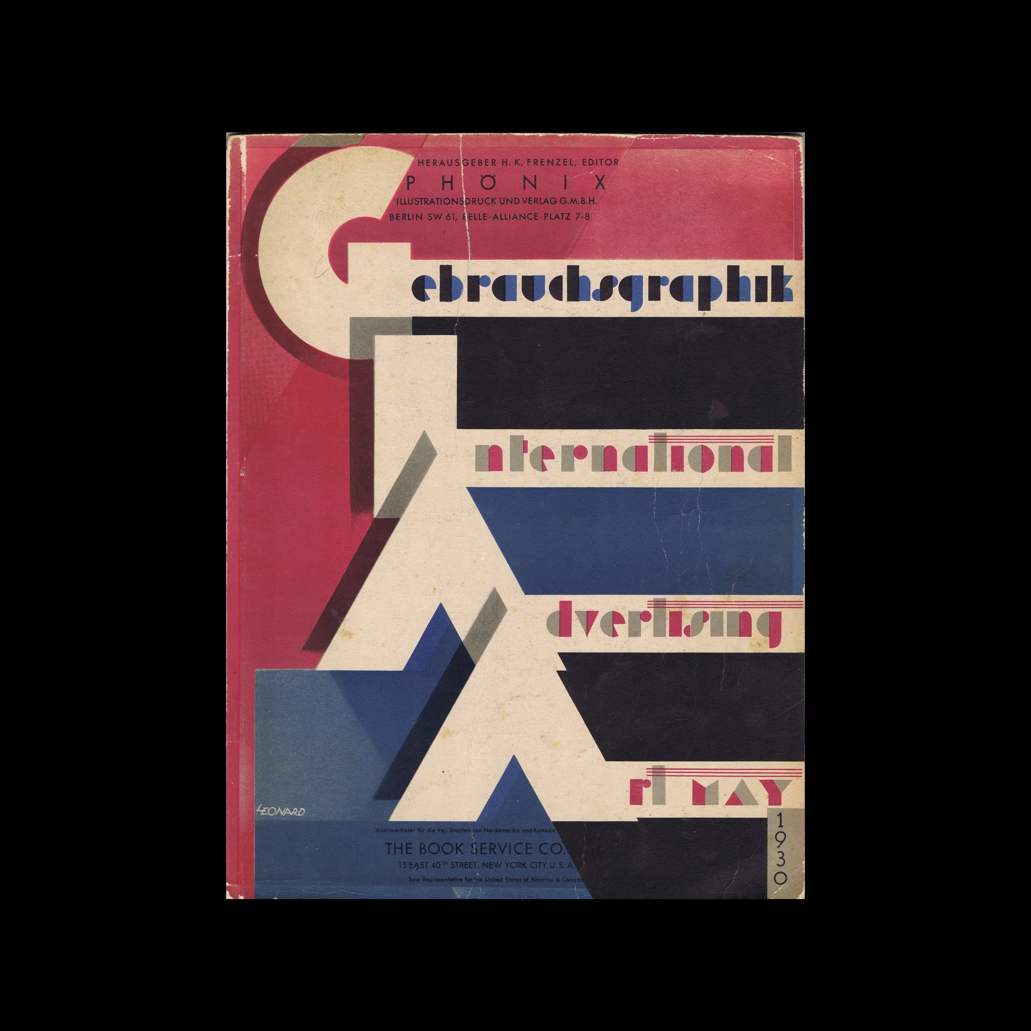 Gebrauchsgraphik, 05, 1930. Cover design by Robert Leonard
