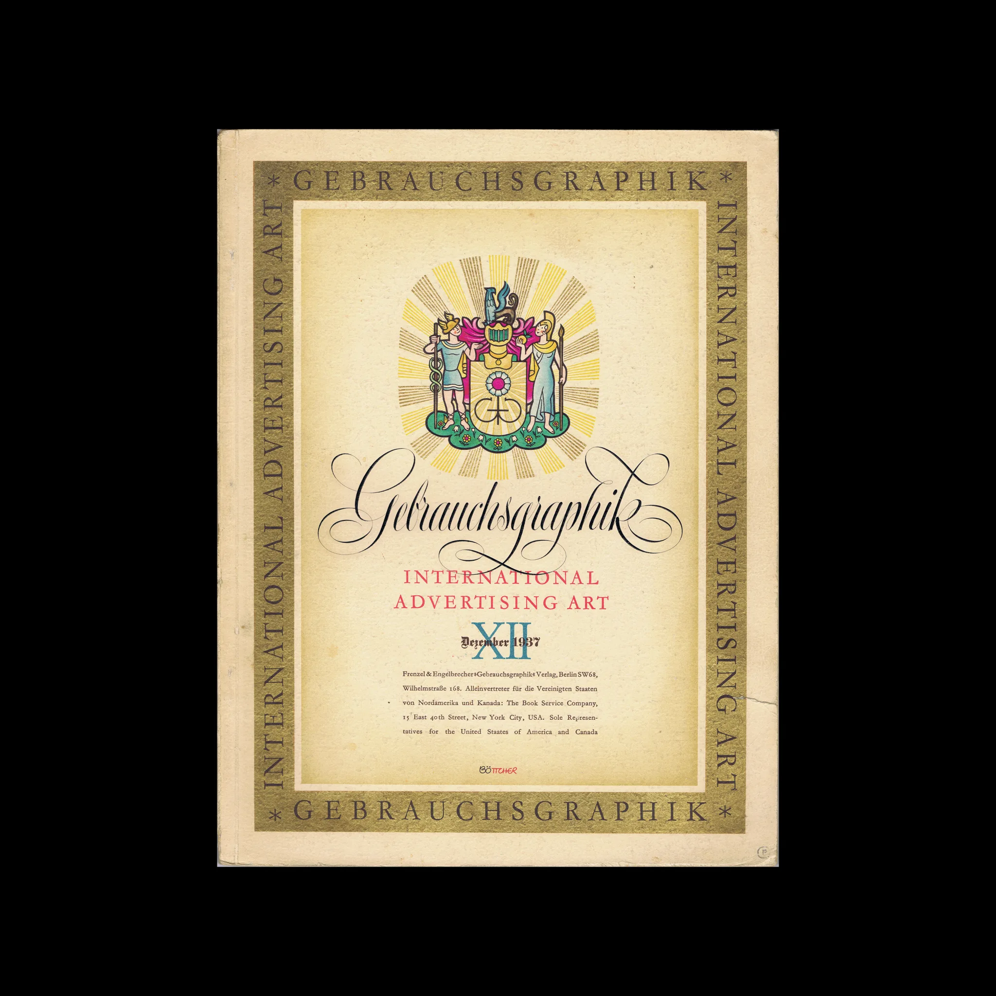 Gebrauchsgraphik, 12, 1937. Cover design by I. H. Böttcher