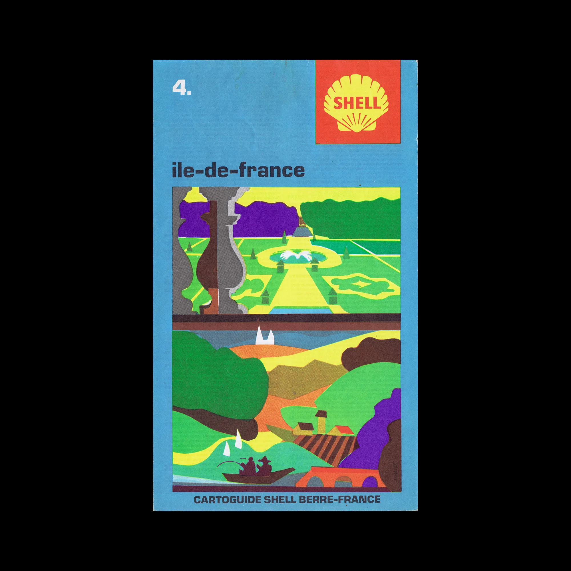Ile-de-France, French Cartoguide 04, Shell, 1971 1 Ile-de-France, French Cartoguide 04, Shell, 1971. Illustrated by Daniel Hamot