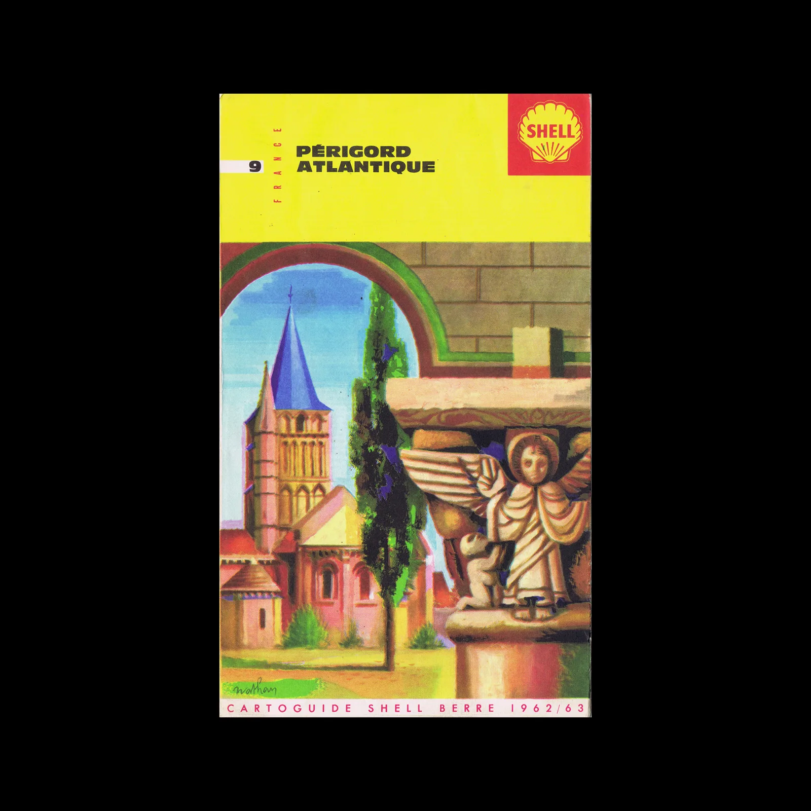 Périgord Atlantique, French Cartoguide 09, Shell, 1962/63