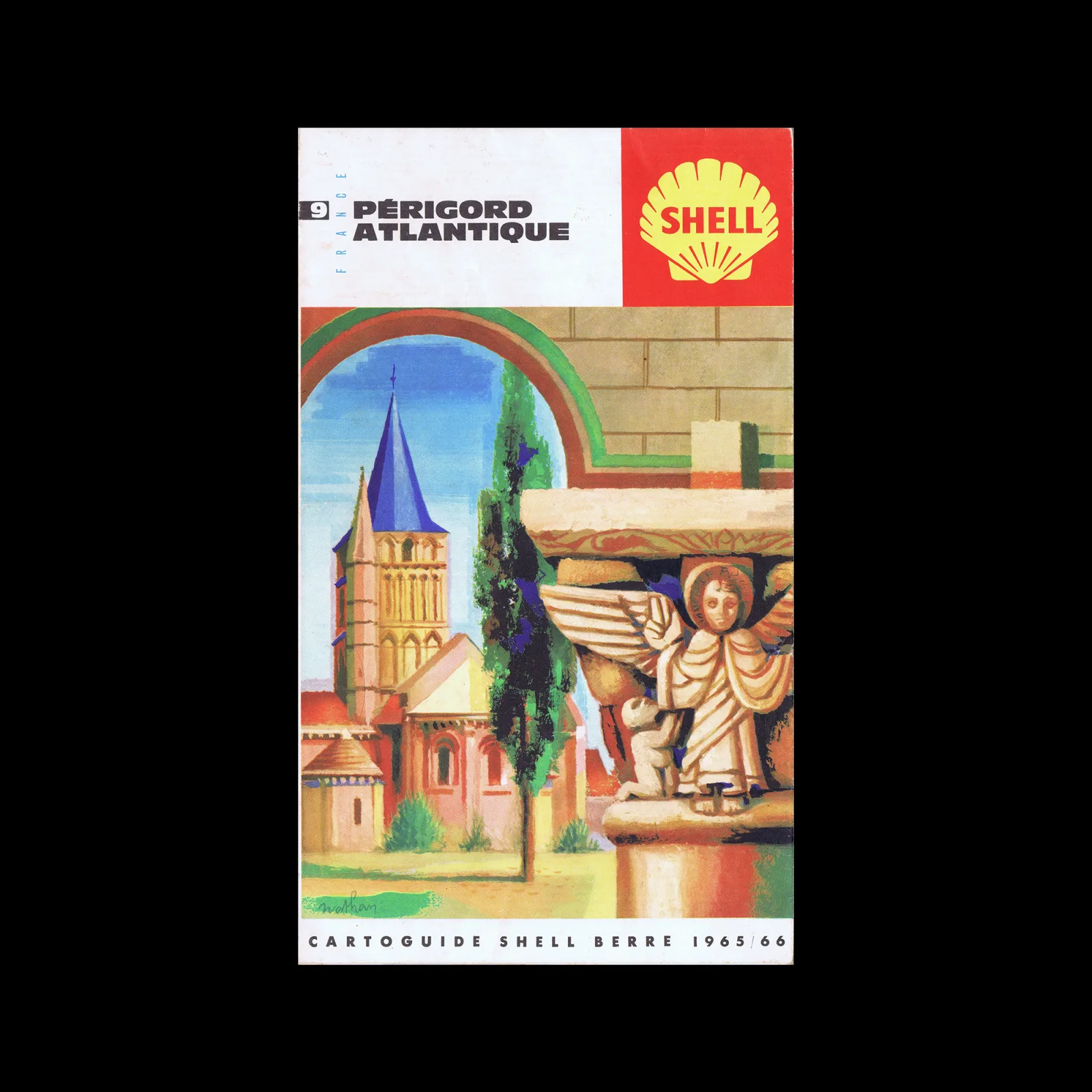 Périgord Atlantique, French Cartoguide 09, Shell, 1965/66