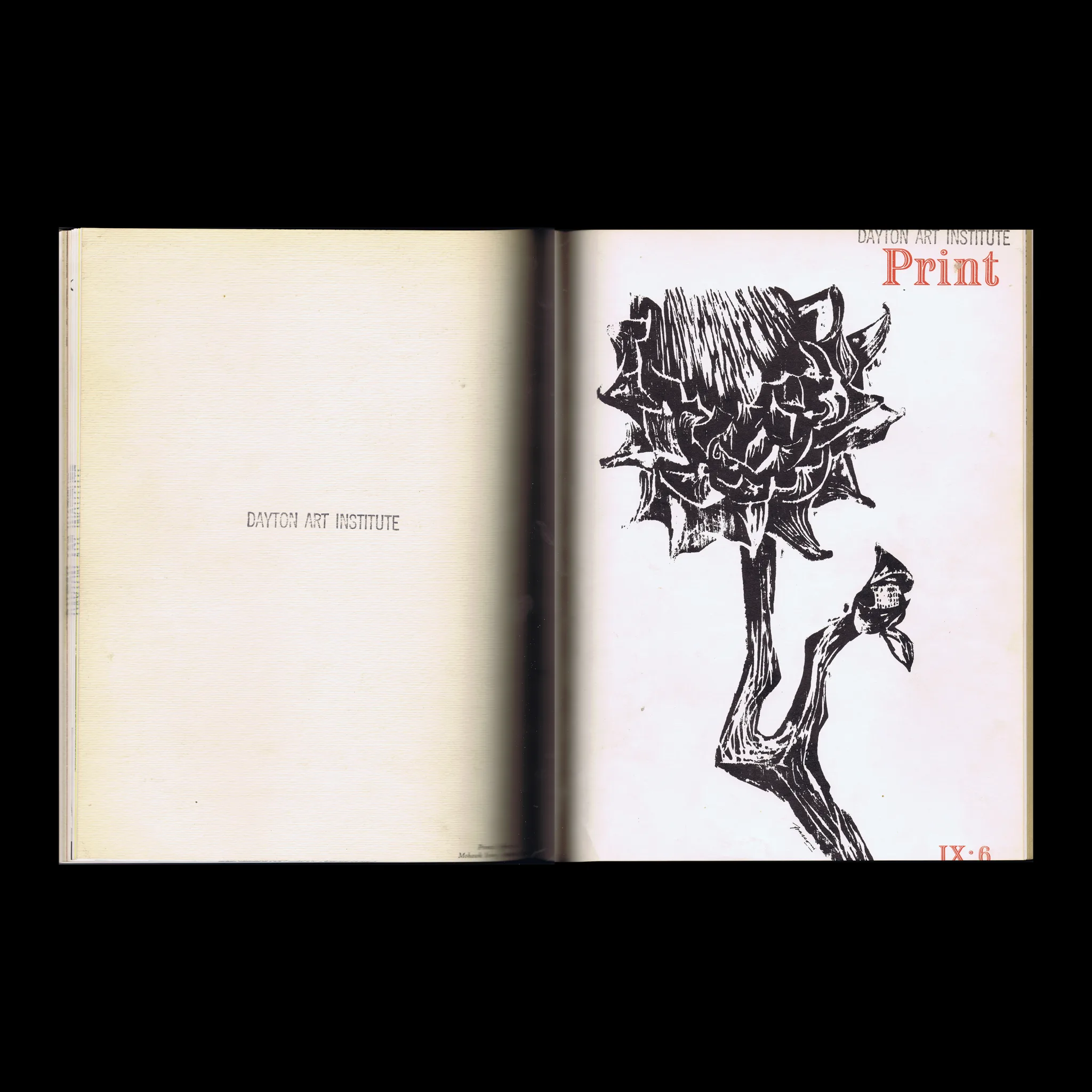 Print, Vol 9, No.6, 1955. Cover design by Antonio Frasconi
