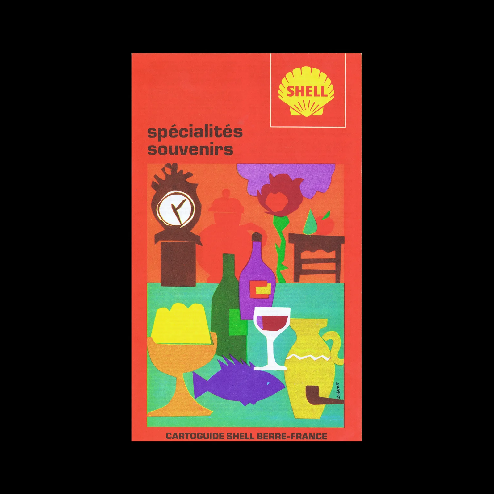 Spécialités Souvenirs, French Cartoguide, Shell, 1971