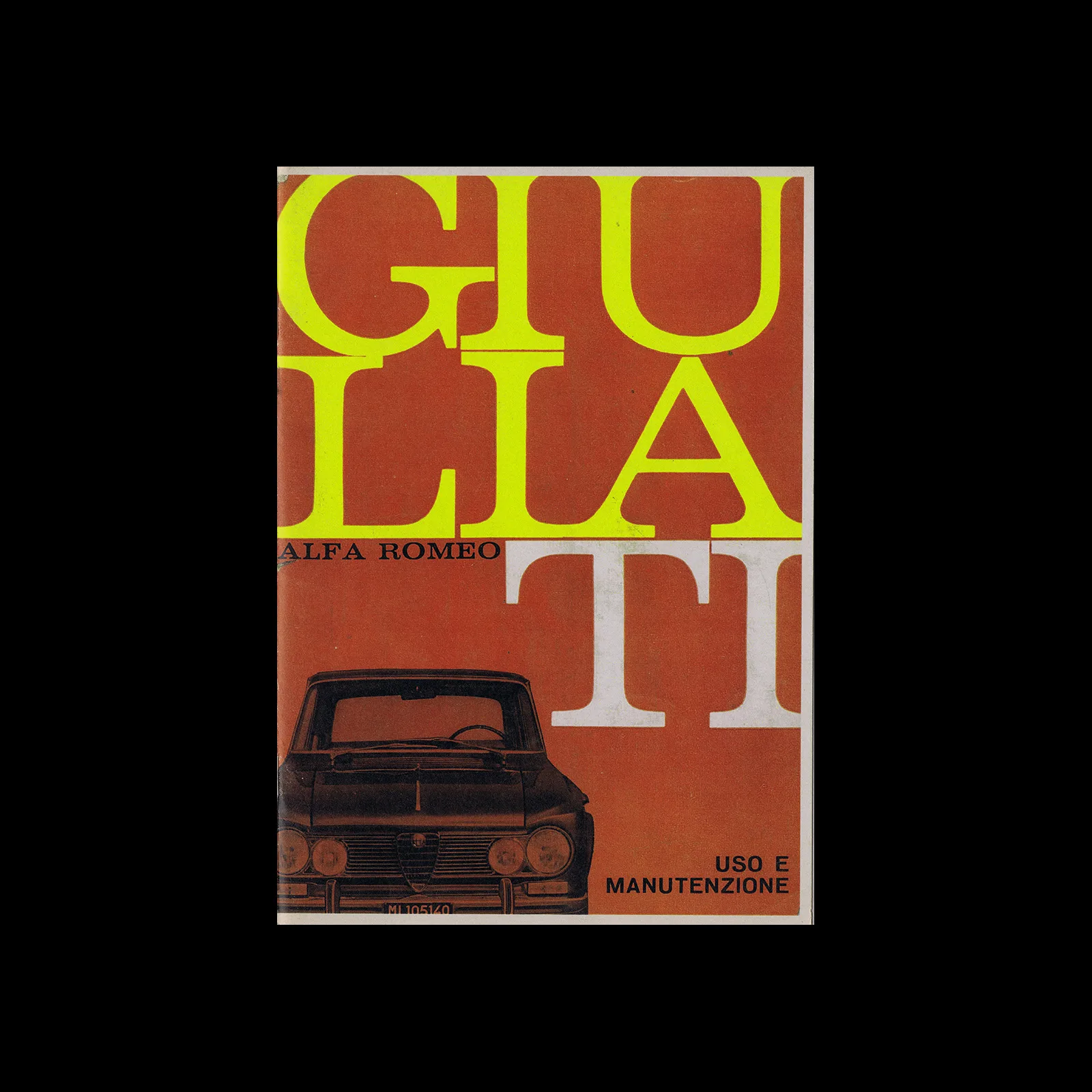Alfa Romeo Giulia TI, Libretto uso e manutezione, 1963