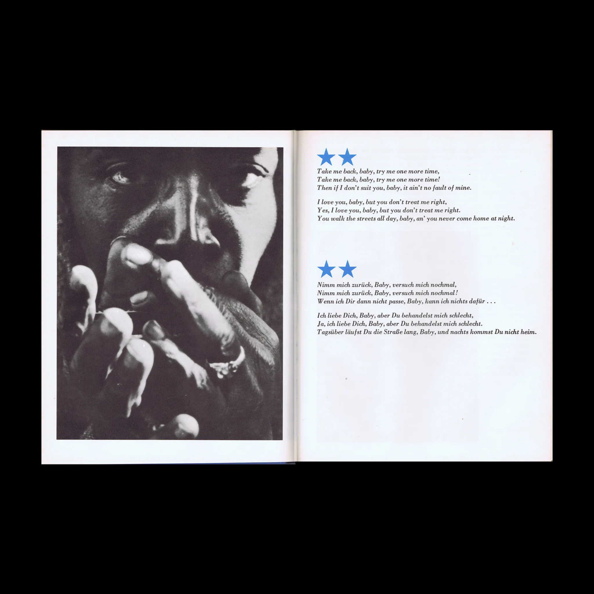 Blues, Köln, Gerig, 1970. Illustrated by Hans-Ulrich Osterwalder