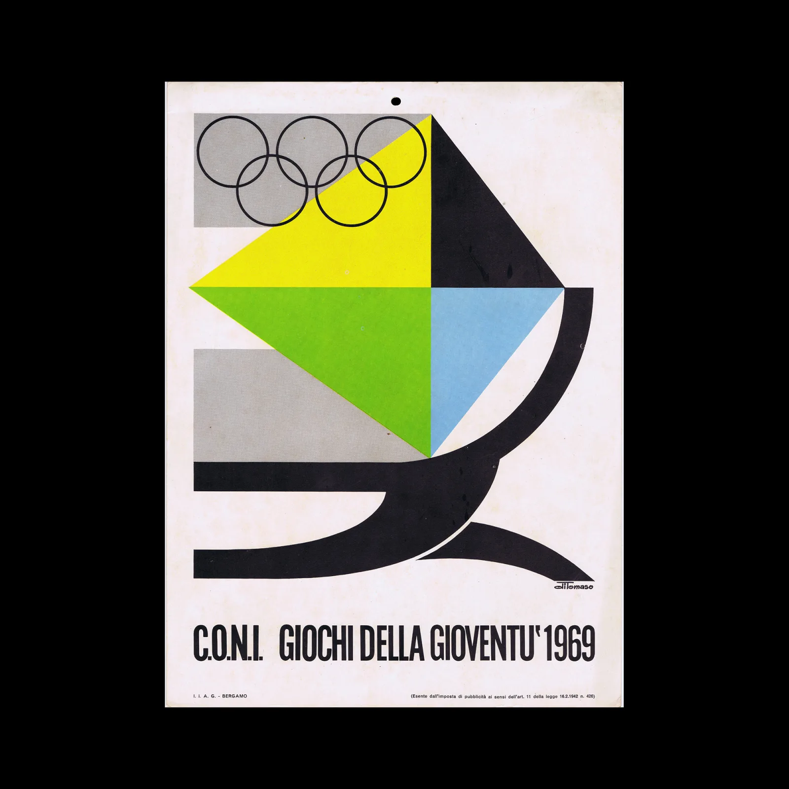 C.O.N.I., Giochi della Gioventù, Poster, 1969