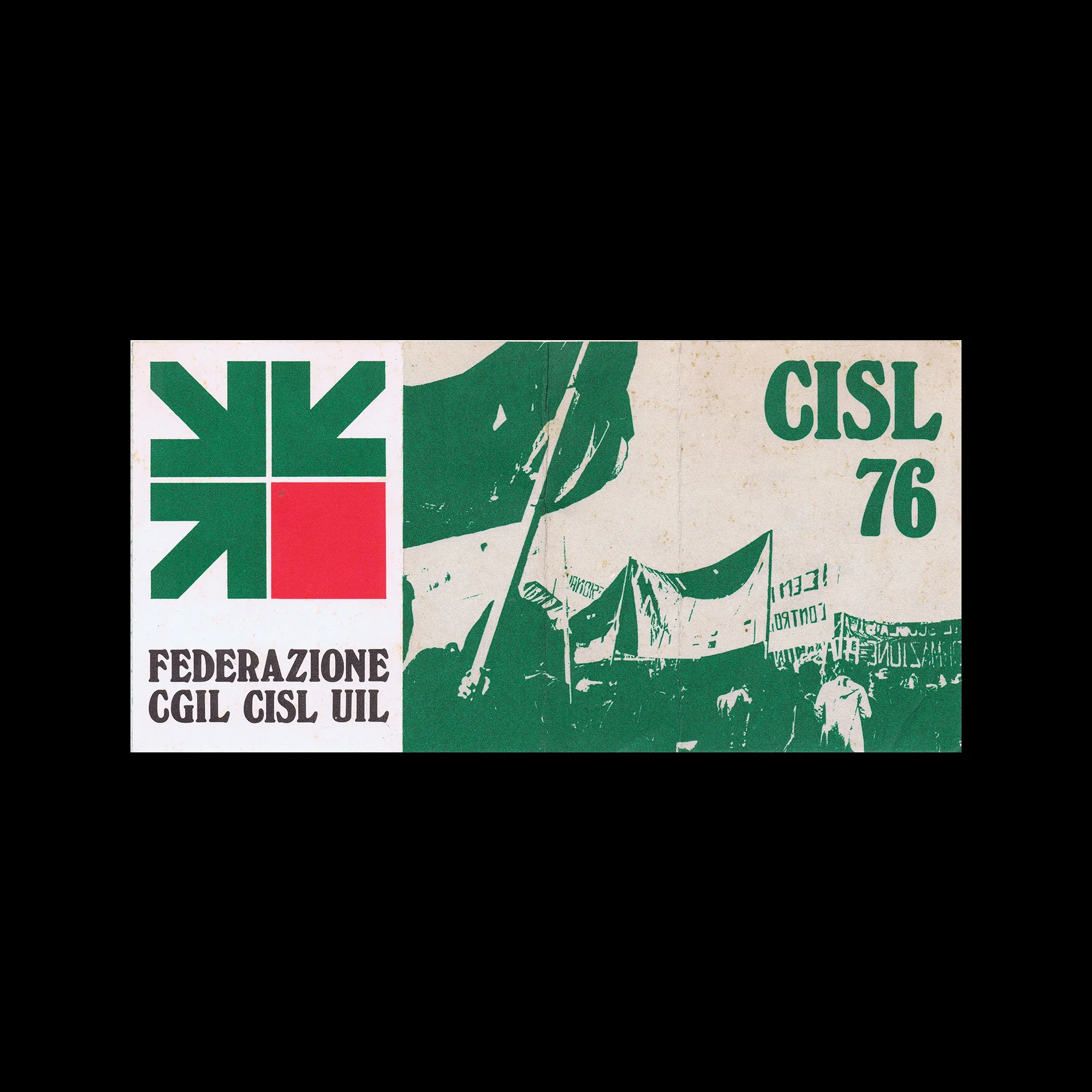 CISL (Confederazione Italiana Sindacati Lavoratori), Trade Union Card, 1976