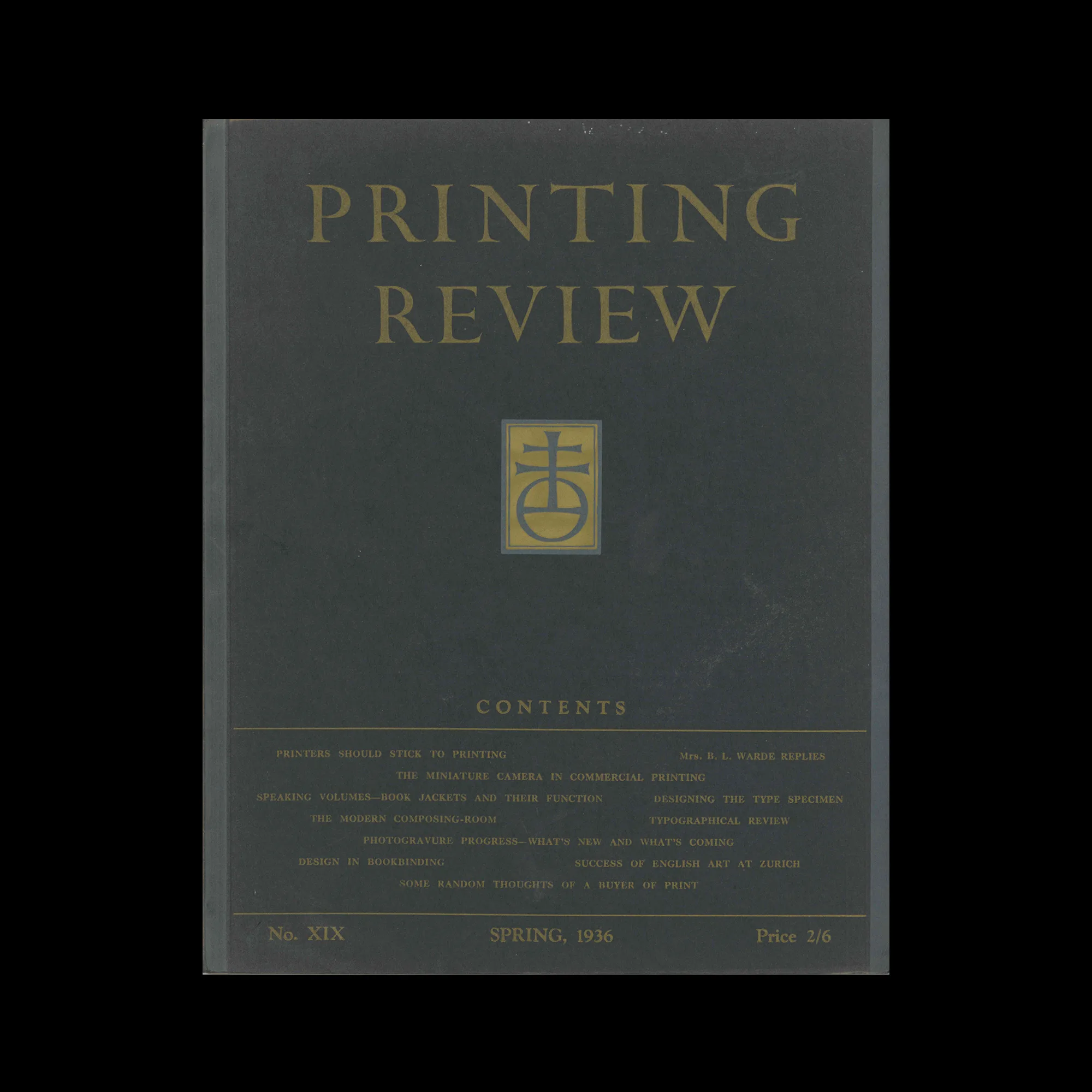 Printing Review, No 19, Spring 1936