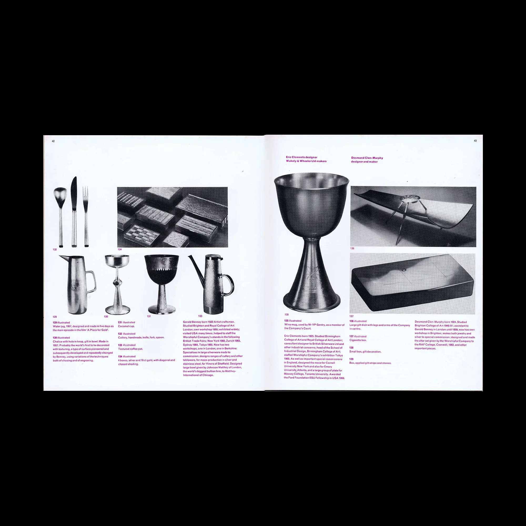 The Sterling Craft - Five Centuries of Treasures from the Worshipful Company of Goldsmiths, 1966. Designed by Ken Briggs and Ian McLaren