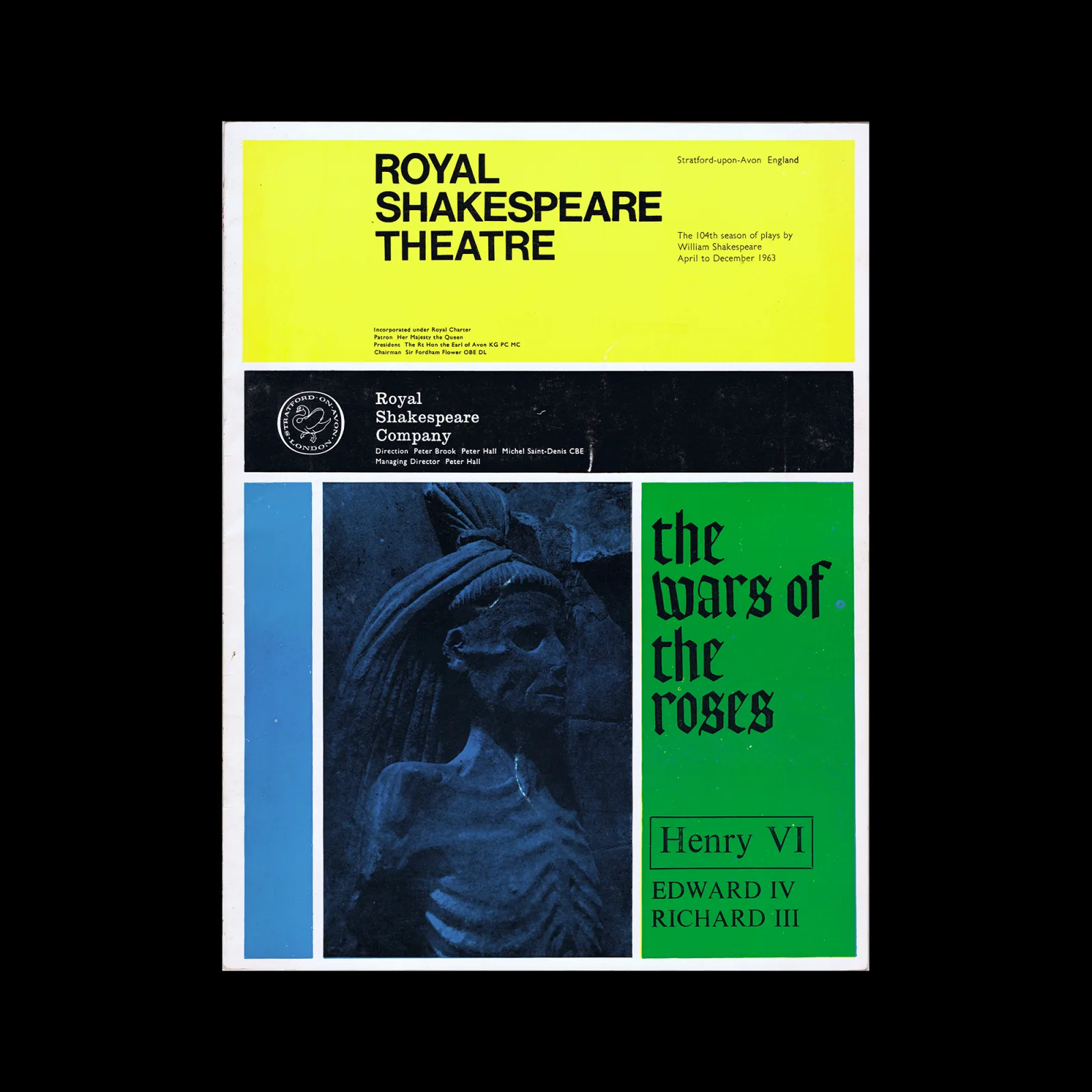 The War of The Roses – Henry VI, Programme, Royal Shakespeare Theatre, 1963