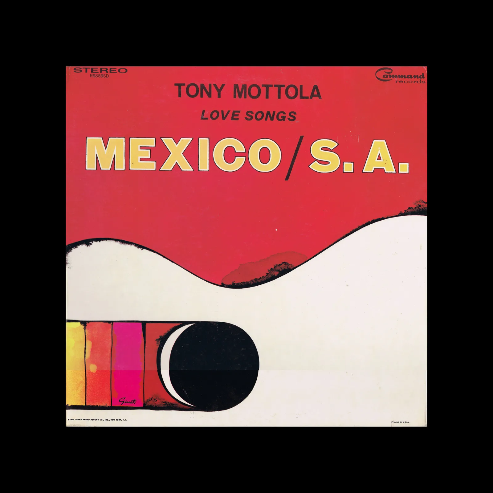 Tony Mottola – Love Songs Mexico / S. A.,  Command Records, New York, 1965