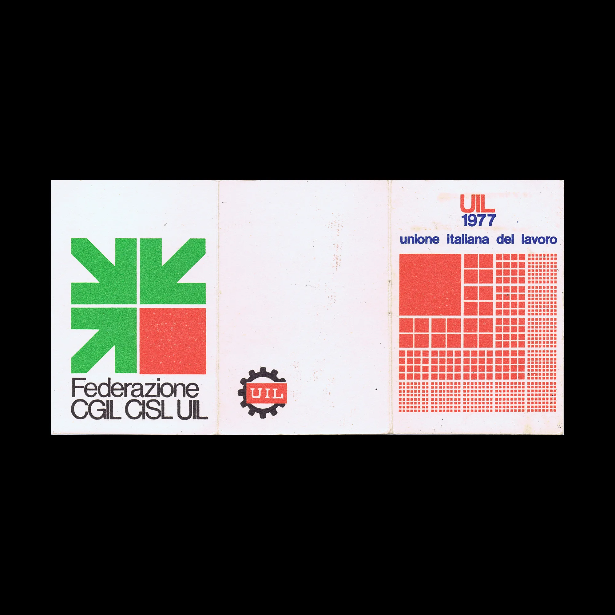 UIL (Unione Italiana Del Lavoro), Trade Union Card, 1977 
