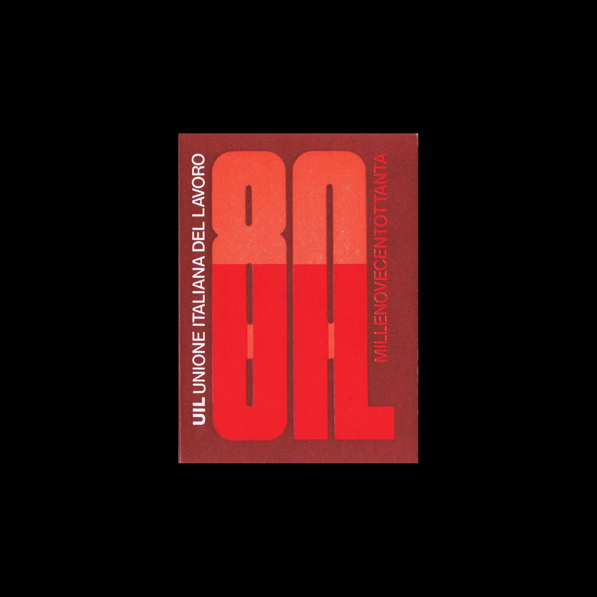 UIL (Unione Italiana Del Lavoro), Trade Union Card, 1980