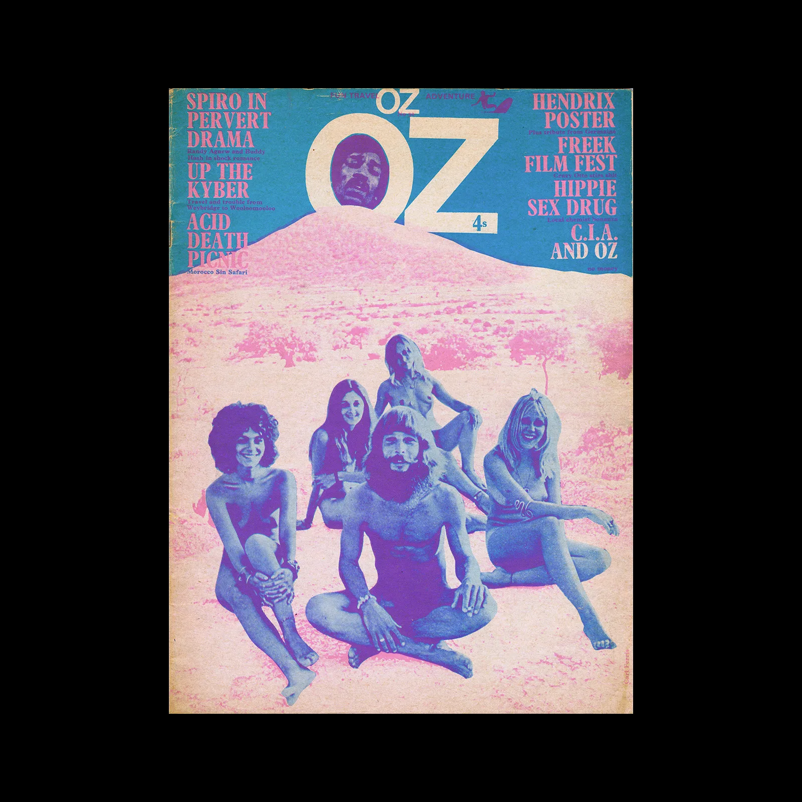 oz magazine 1970 No30 オズマガジン　ジミヘン ポスター付 OZ Magazine Archives - Design Reviewed