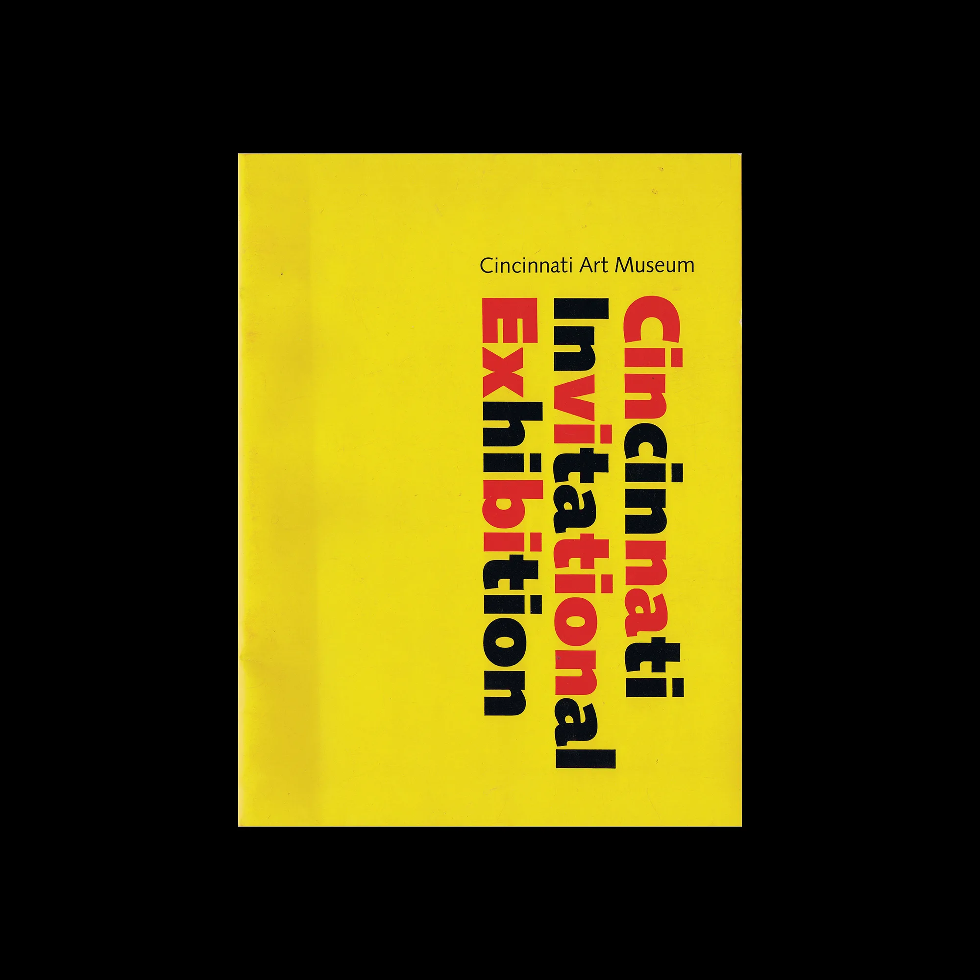 Cincinnati Invitational Exhibition, Catalogue, Cincinnati Art Museum, 1972. Designed by Noel Martin
