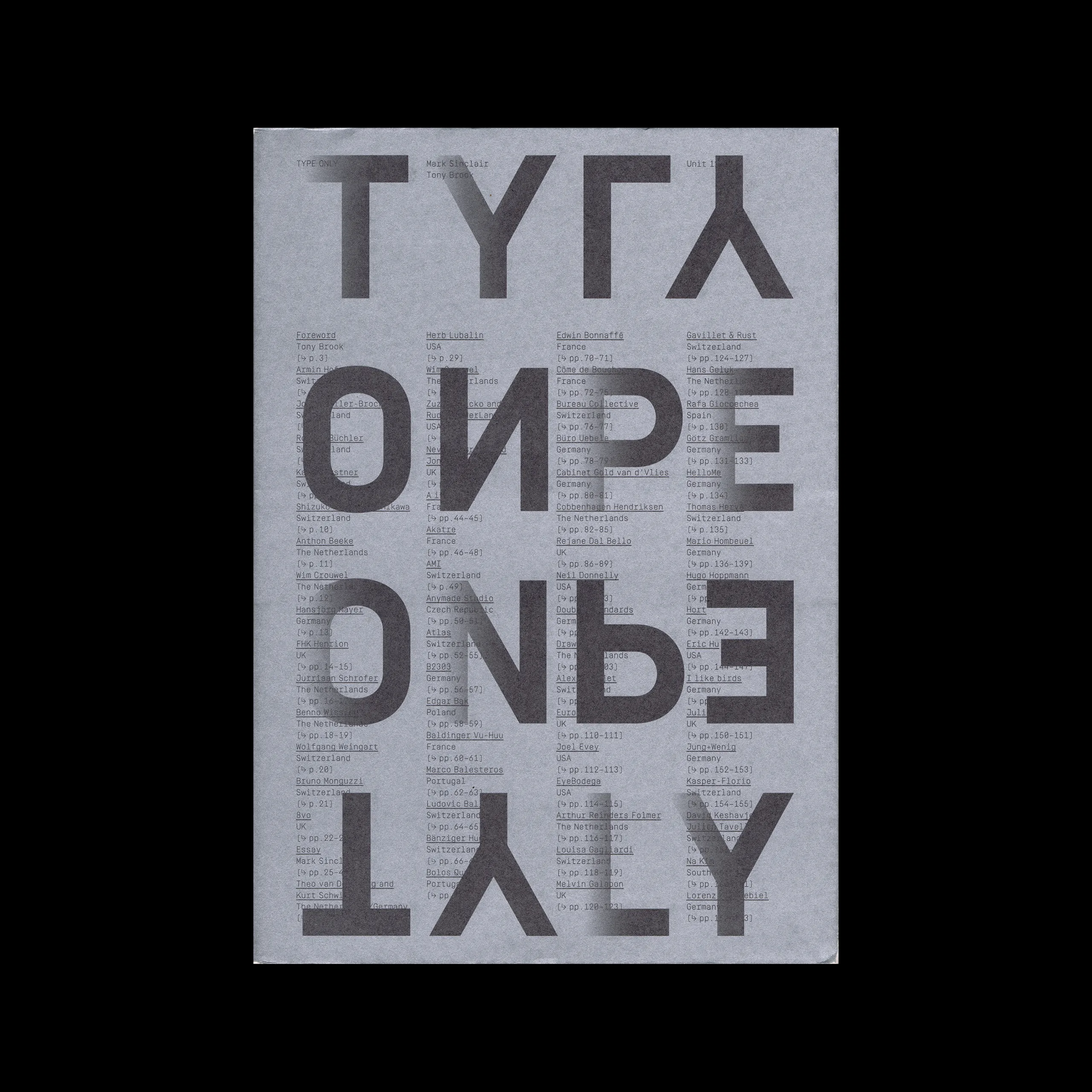 Type Only, Unit Editions, 2013