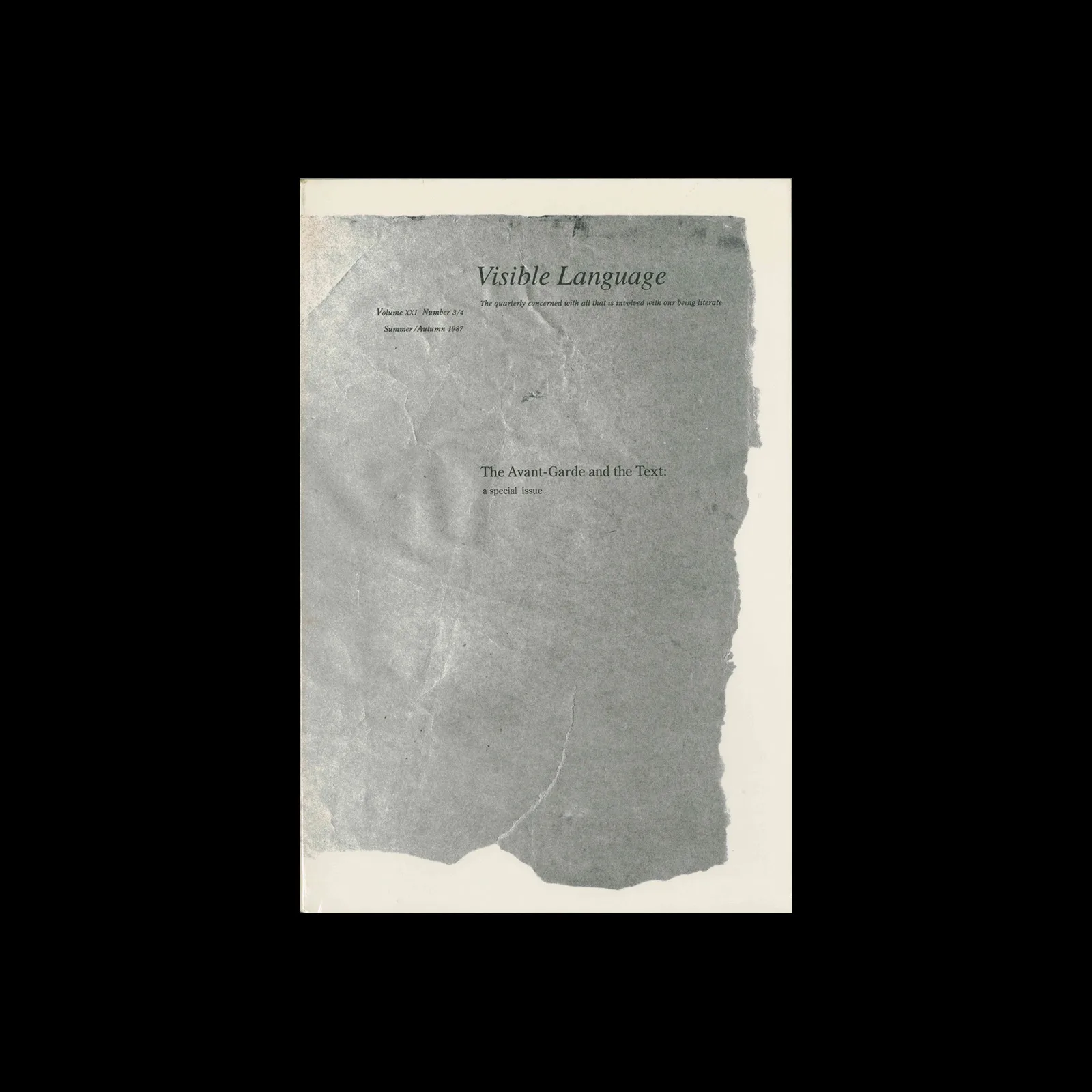 Visible Language, Vol 21, 03/04, 1987