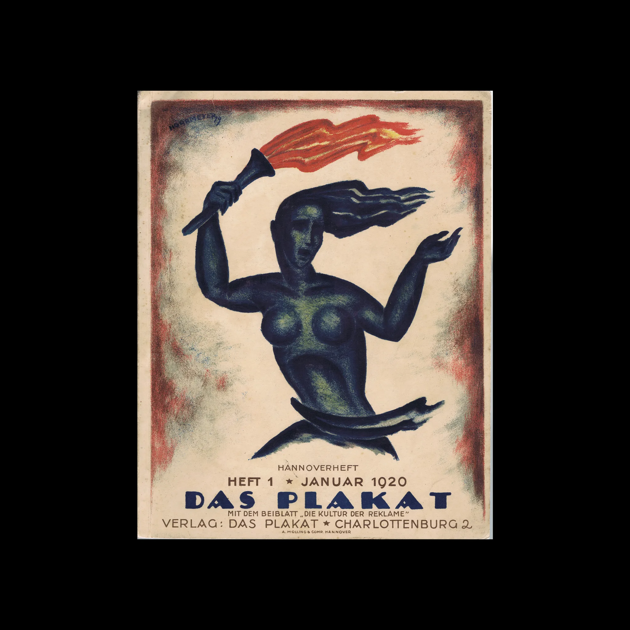 Das Plakat, Zeitschrift des Vereins der Plakatfreunde E.V. fur Kunst in der Reklame, 11. Jahrgang, Heft 1, January 1920