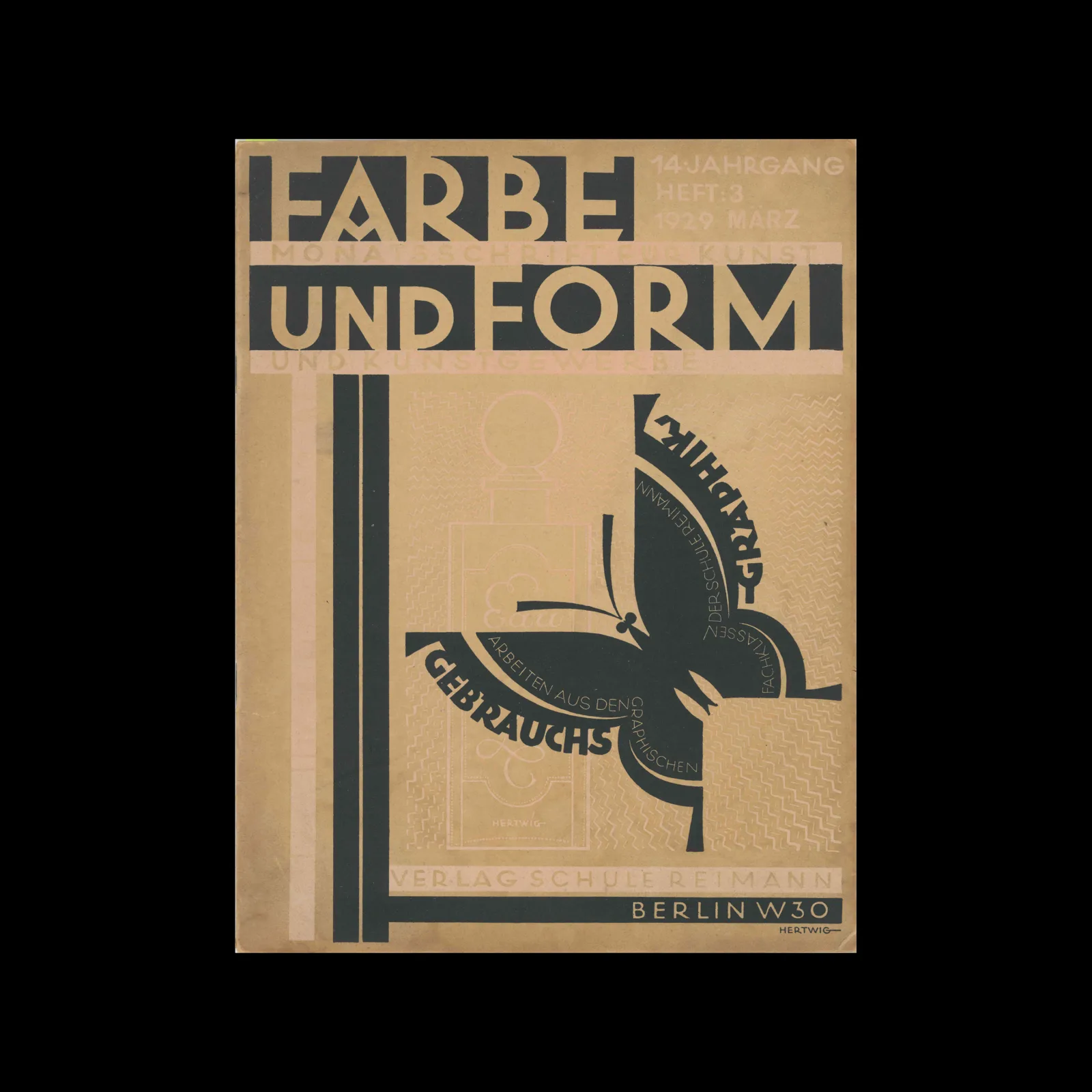 Farbe und Form, Monatsschrift fur kunst und Kunstgewerbe, 14 Jahrgang, Heft 3, 1929