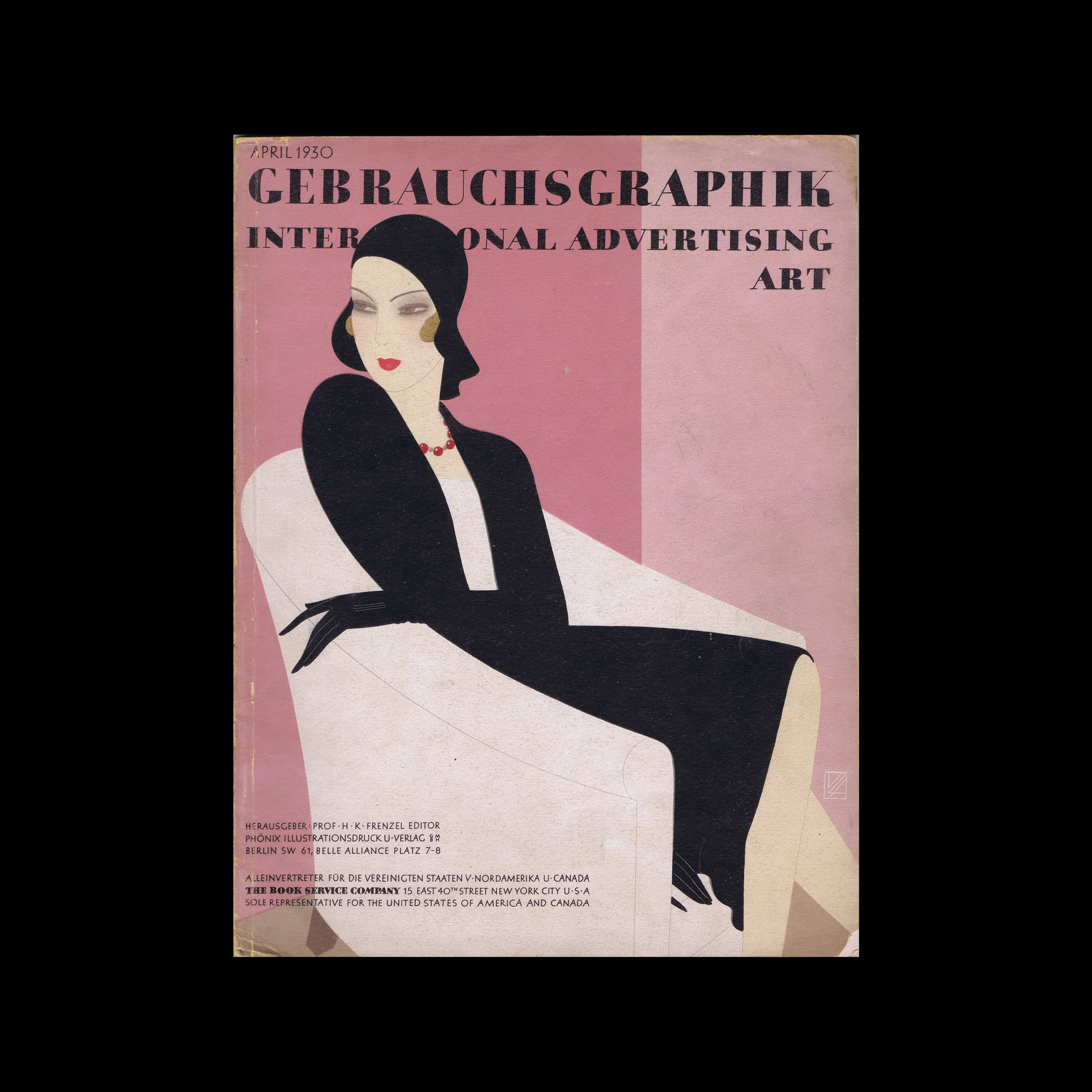 Gebrauchsgraphik, 04, 1930. Cover design by Reynaldo Luza