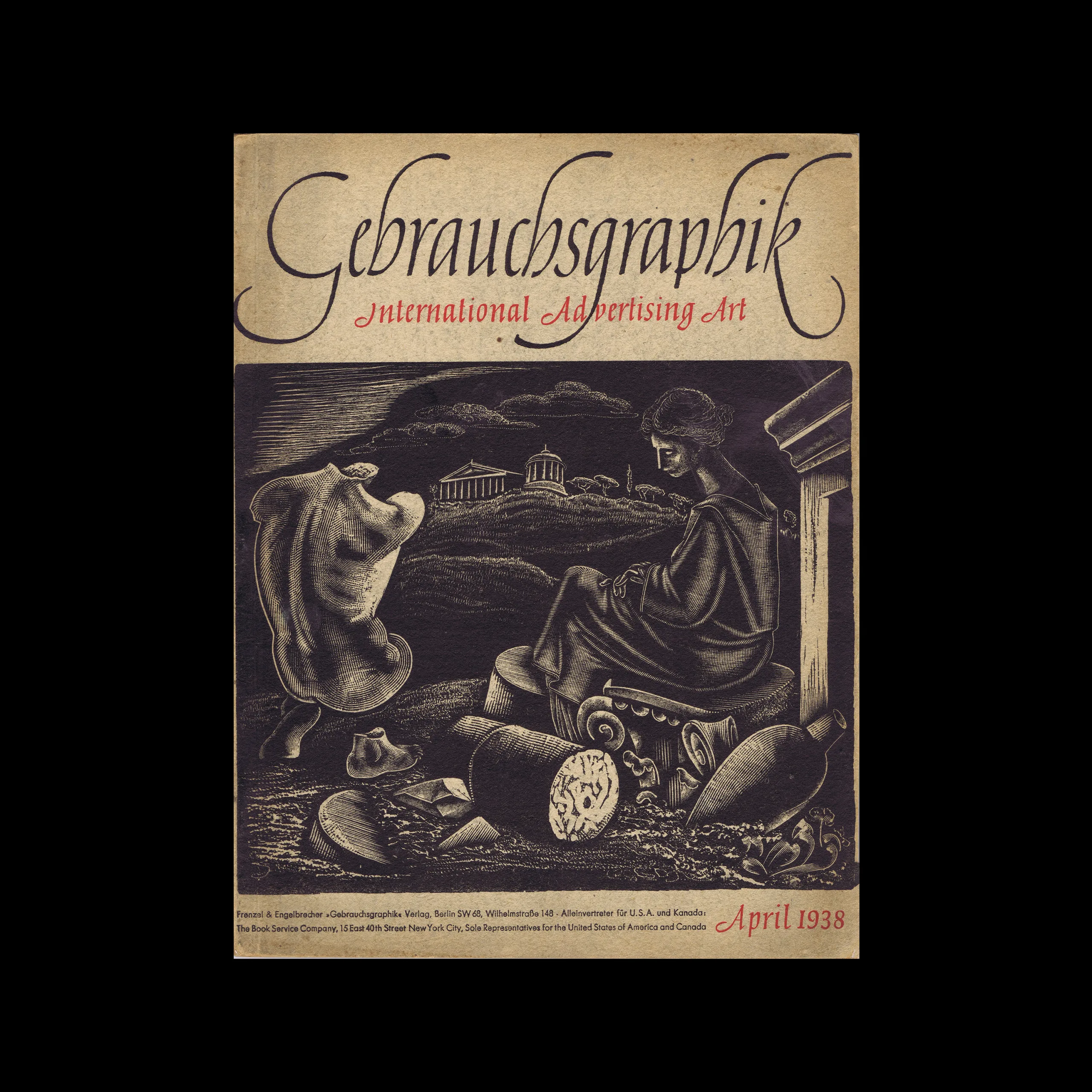 Gebrauchsgraphik, 04, 1938. Cover design by Johannes Boehland