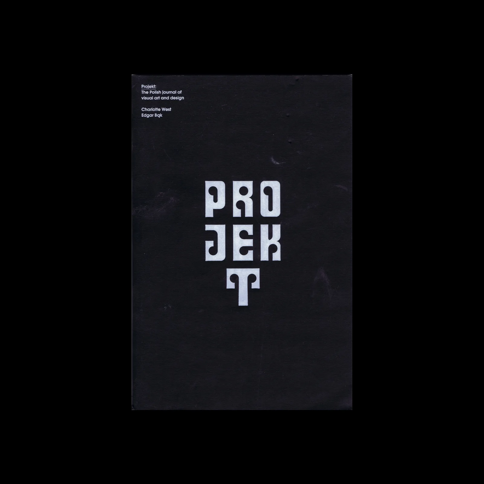 Projekt: The Polish Journal of Visual Art and Design, Unit Editions, 2011