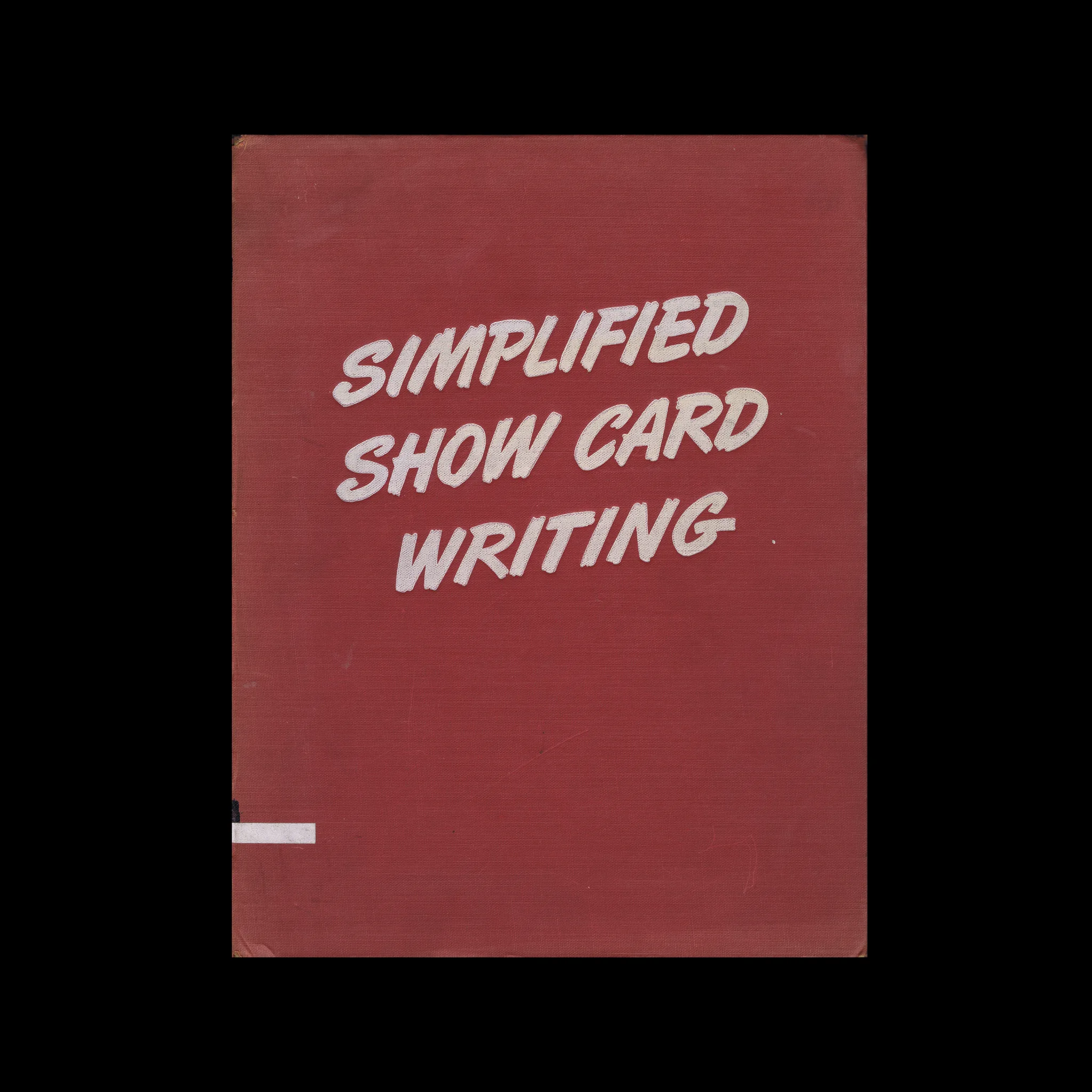 Simplified Show Card Writing, Butterick Company, 1946