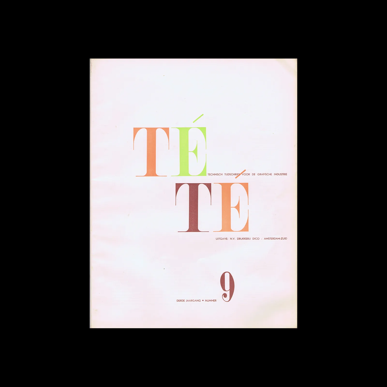 TeTe Technisch Tijdschrift voor de Grafische Industrie, 3de Jaargang No. 9, Mei 1948