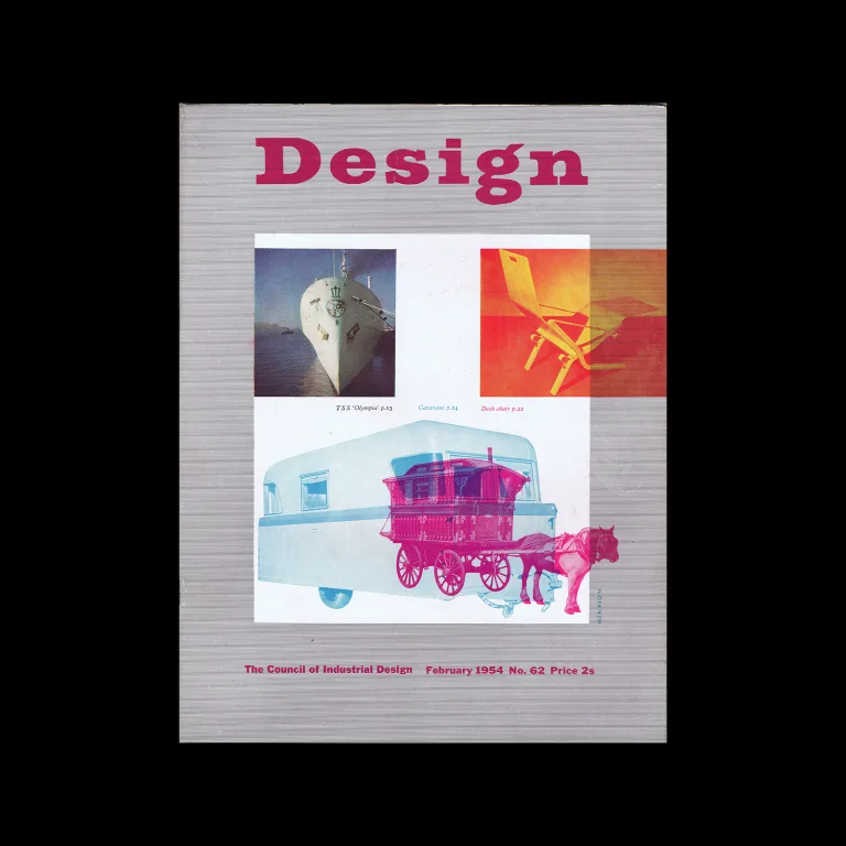 Design, Council of Industrial Design, 062, February 1954. Cover design by Frederick Henri Kay (FHK) Henrion