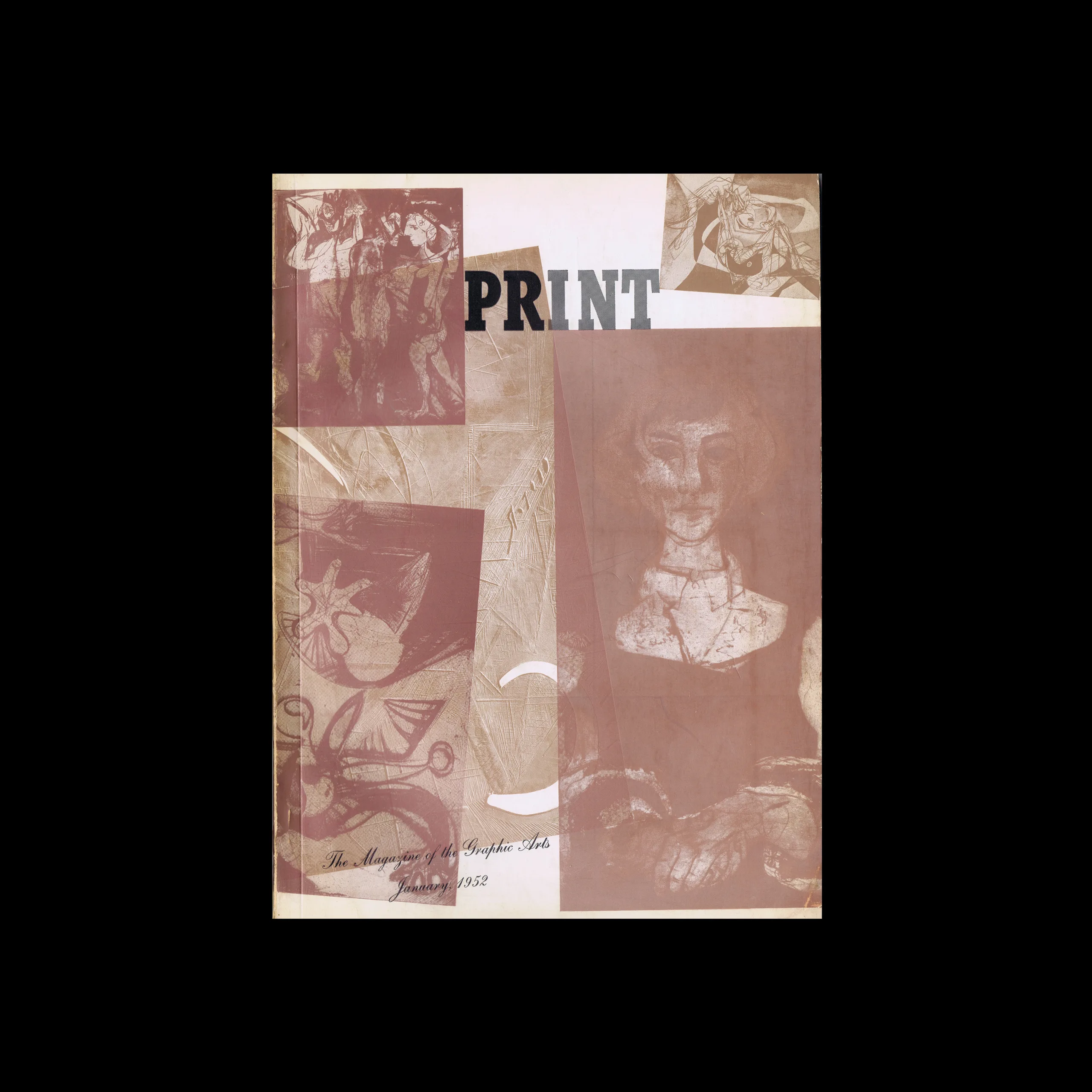 Print, Vol 7, No.2, 1952. Cover design by Hans J. Barschel