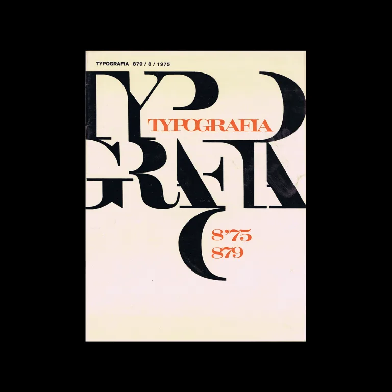 Typografia, ročník 78, 07, 1975. Miloslav Žáček (Cover) / Karel Šejna (Magazine)