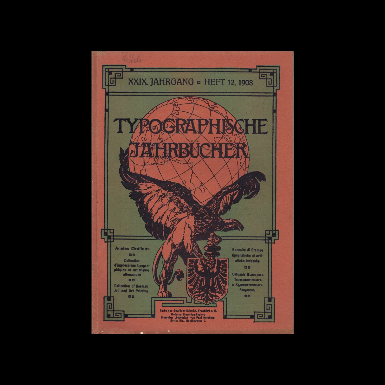 Typographische Jahrbücher, 29 Jahrg., Heft 12, 1908