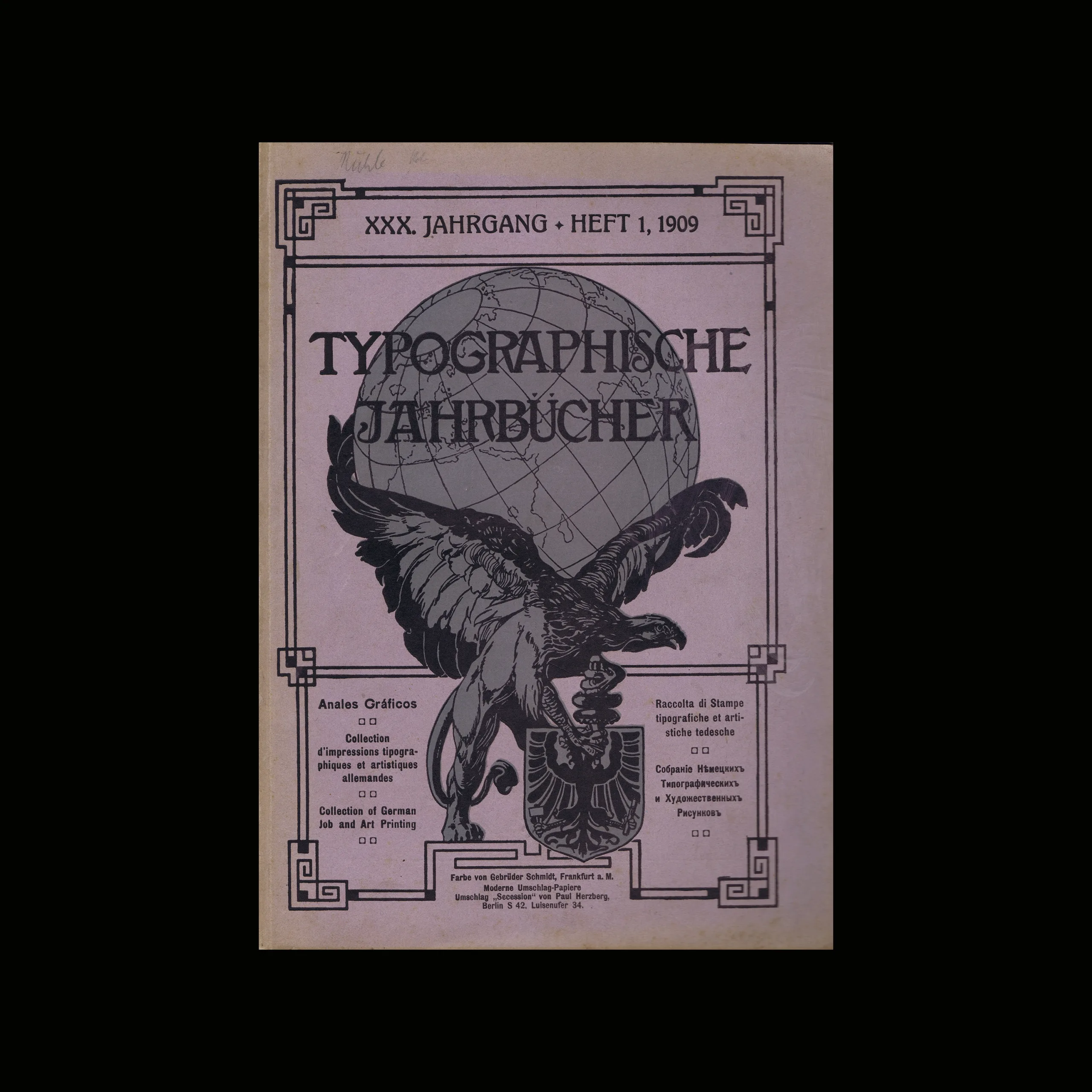 Typographische Jahrbücher, 30 Jahrg., Heft 01, 1909