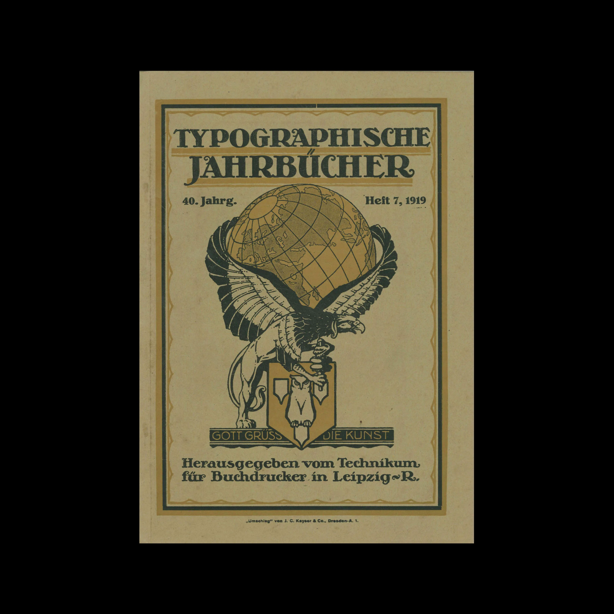 Typographische Jahrbücher, 40 Jahrg., Heft 07, 1919