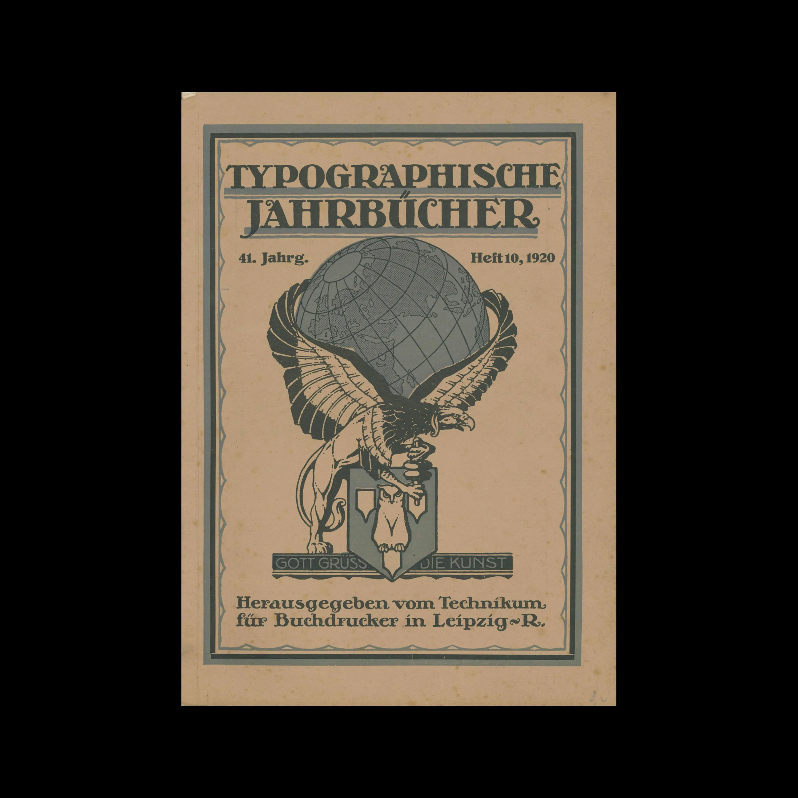 Typographische Jahrbücher, 41 Jahrg., Heft 10, 1920 1 Typographische Jahrbücher, 41 Jahrg., Heft 10, 1920