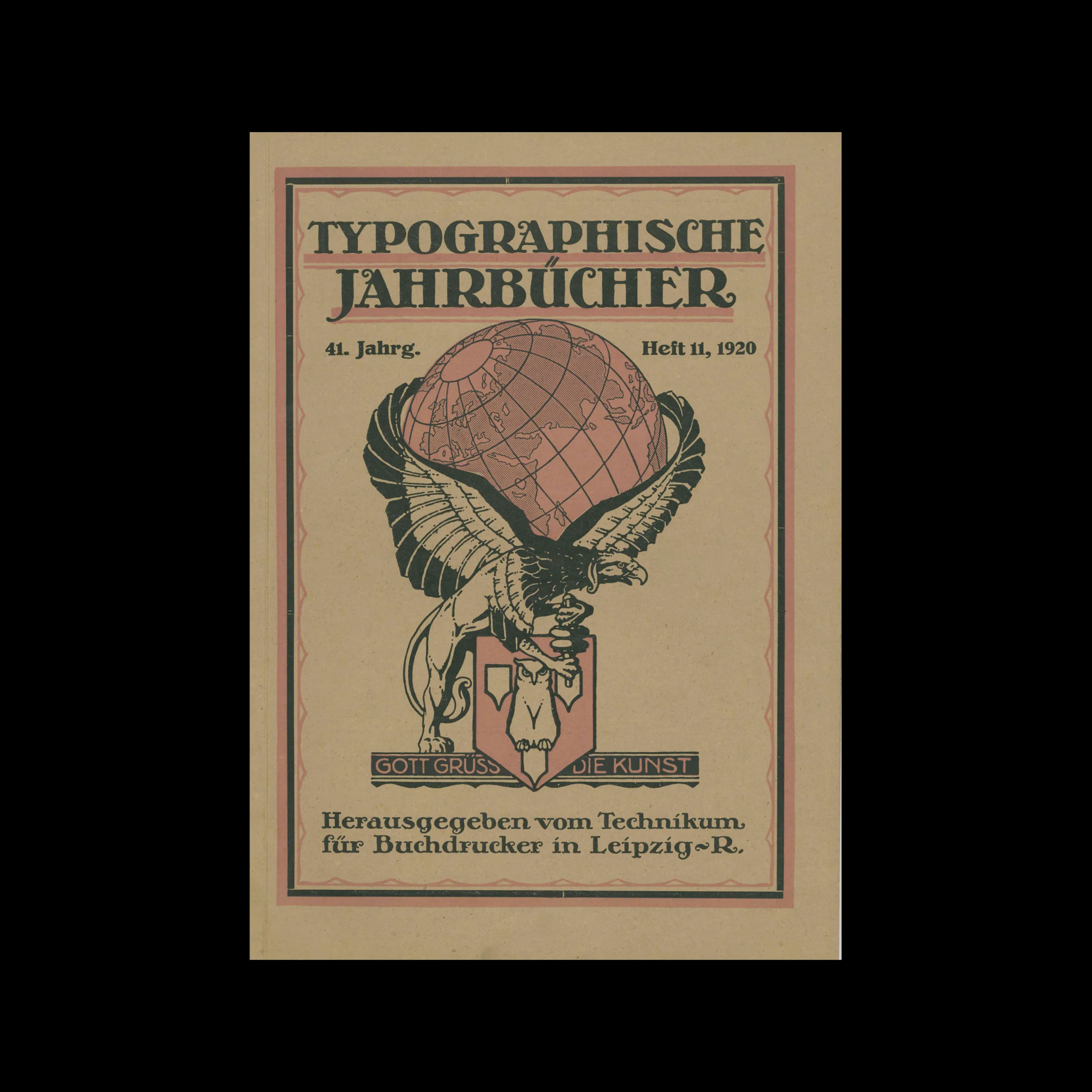 Typographische Jahrbücher, 41 Jahrg., Heft 11, 1920 1 Typographische Jahrbücher, 41 Jahrg., Heft 11, 1920