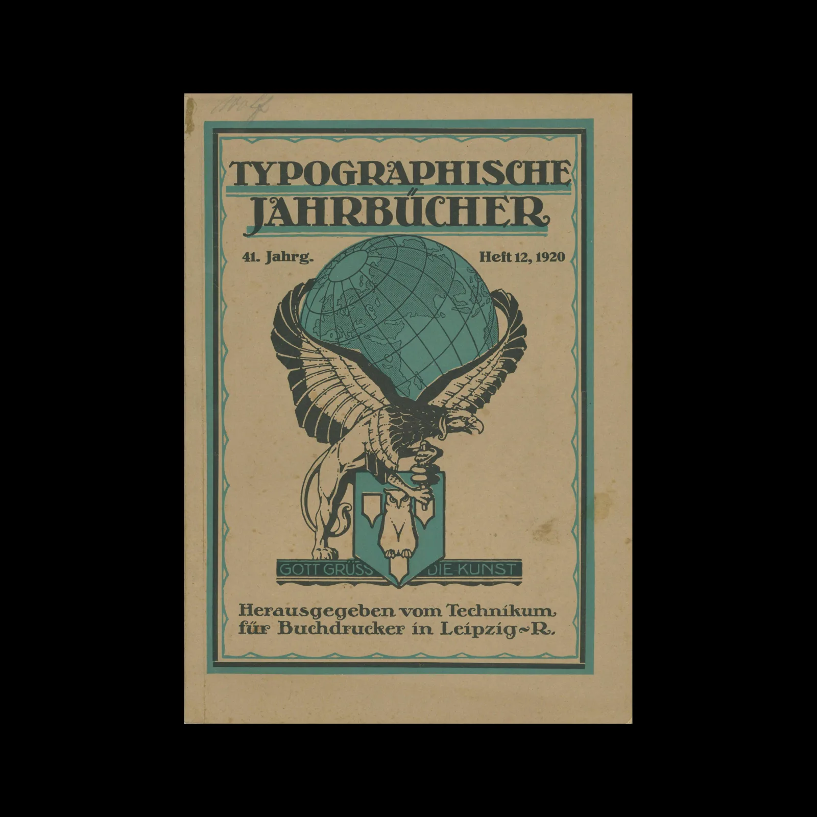 Typographische Jahrbücher, 41 Jahrg., Heft 12, 1920
