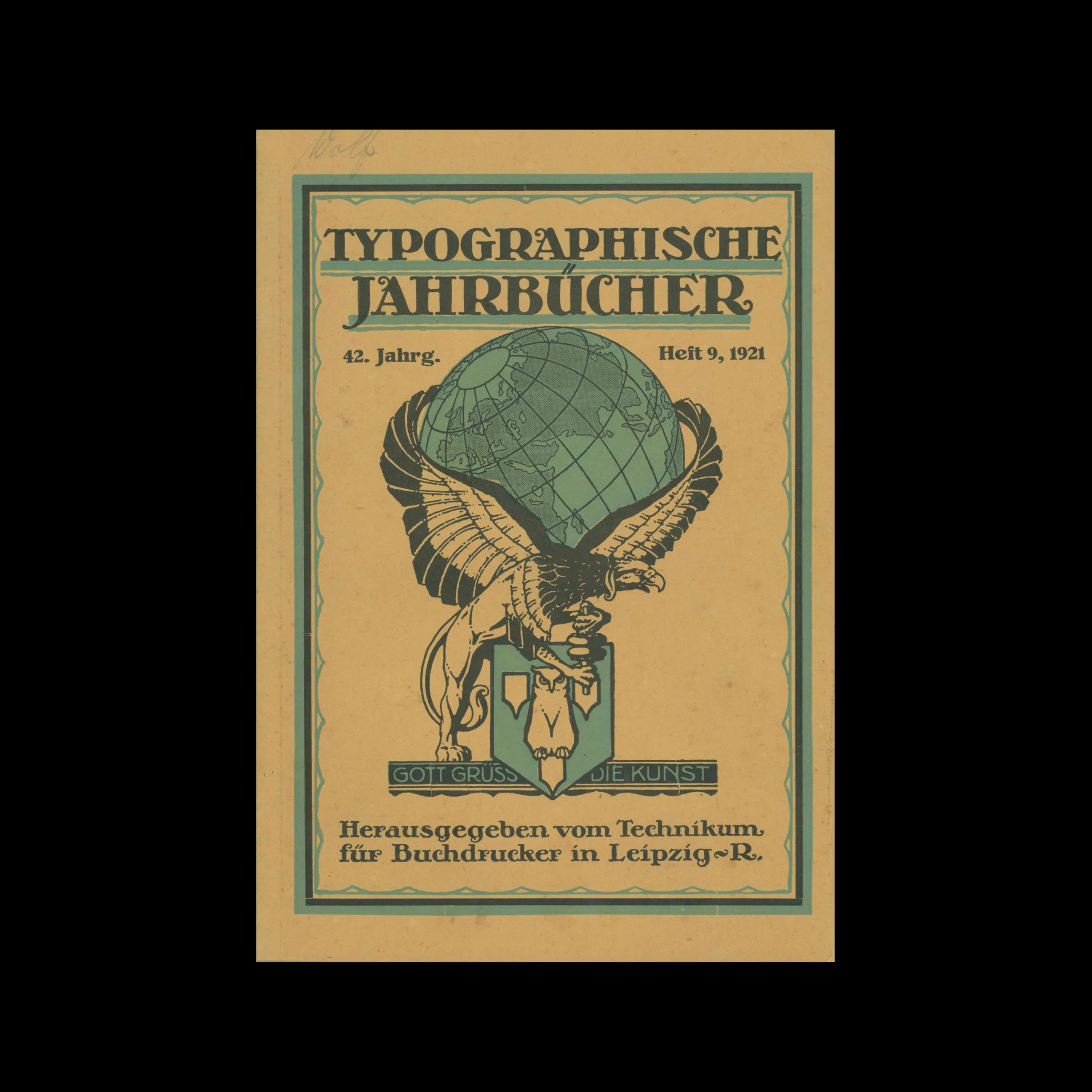 Typographische Jahrbücher, 42 Jahrg., Heft 09, 1921 1 Typographische Jahrbücher, 42 Jahrg., Heft 09, 1921