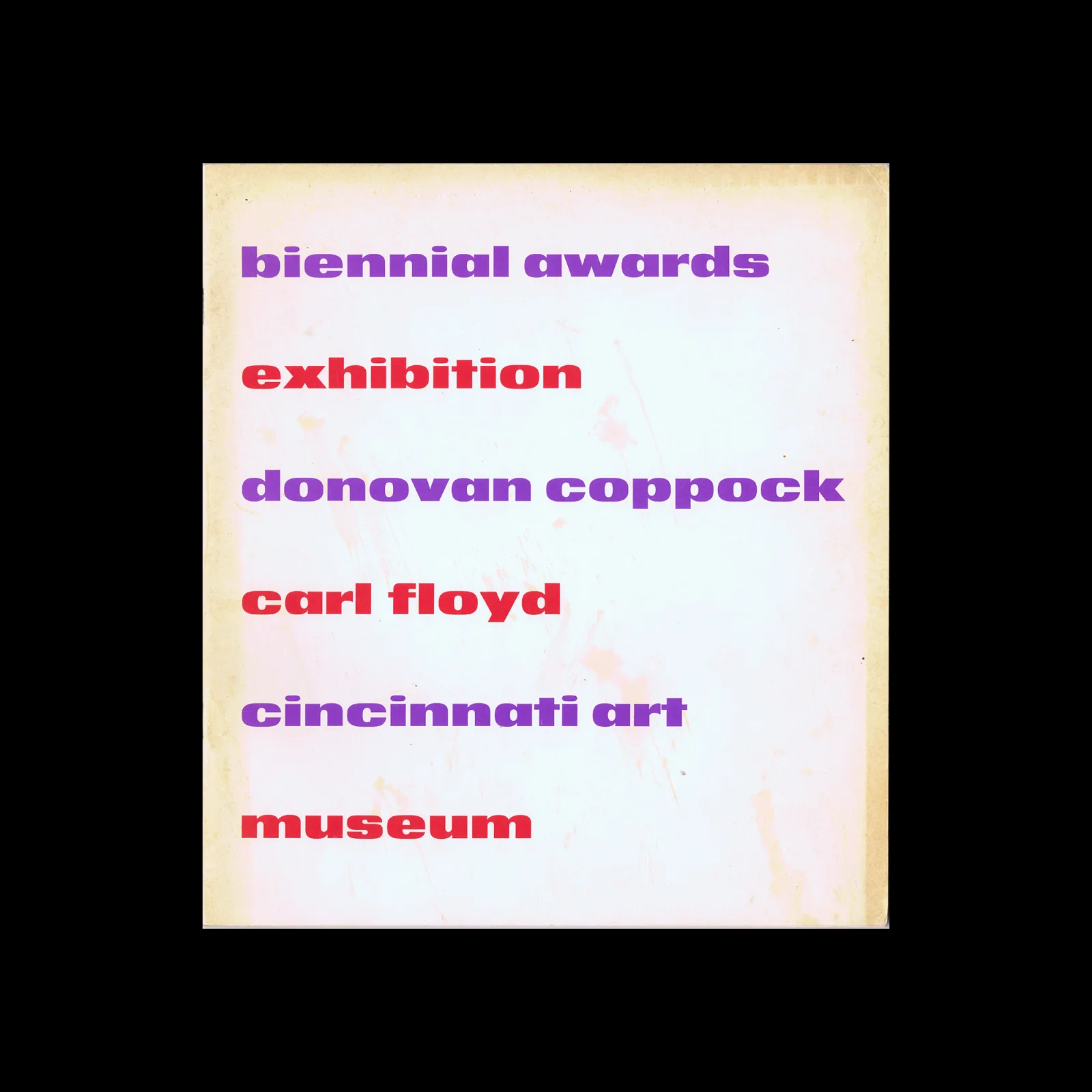 Biennial Awards Exhibition, Donovan Coppock, Carl Floyd, Cincinnati Art Museum, c. 1965